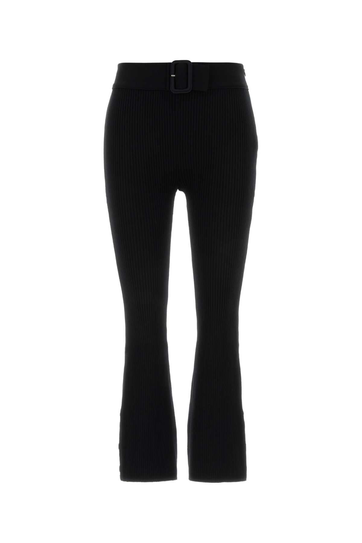 Courreges Women Black Knit Capri Pant COURREGES