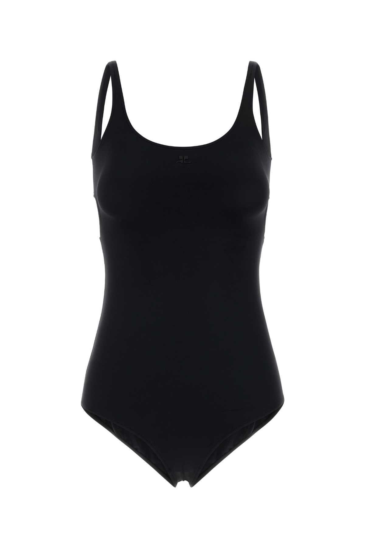 Courreges Women Black Stretch Nylon Swimsuit COURREGES