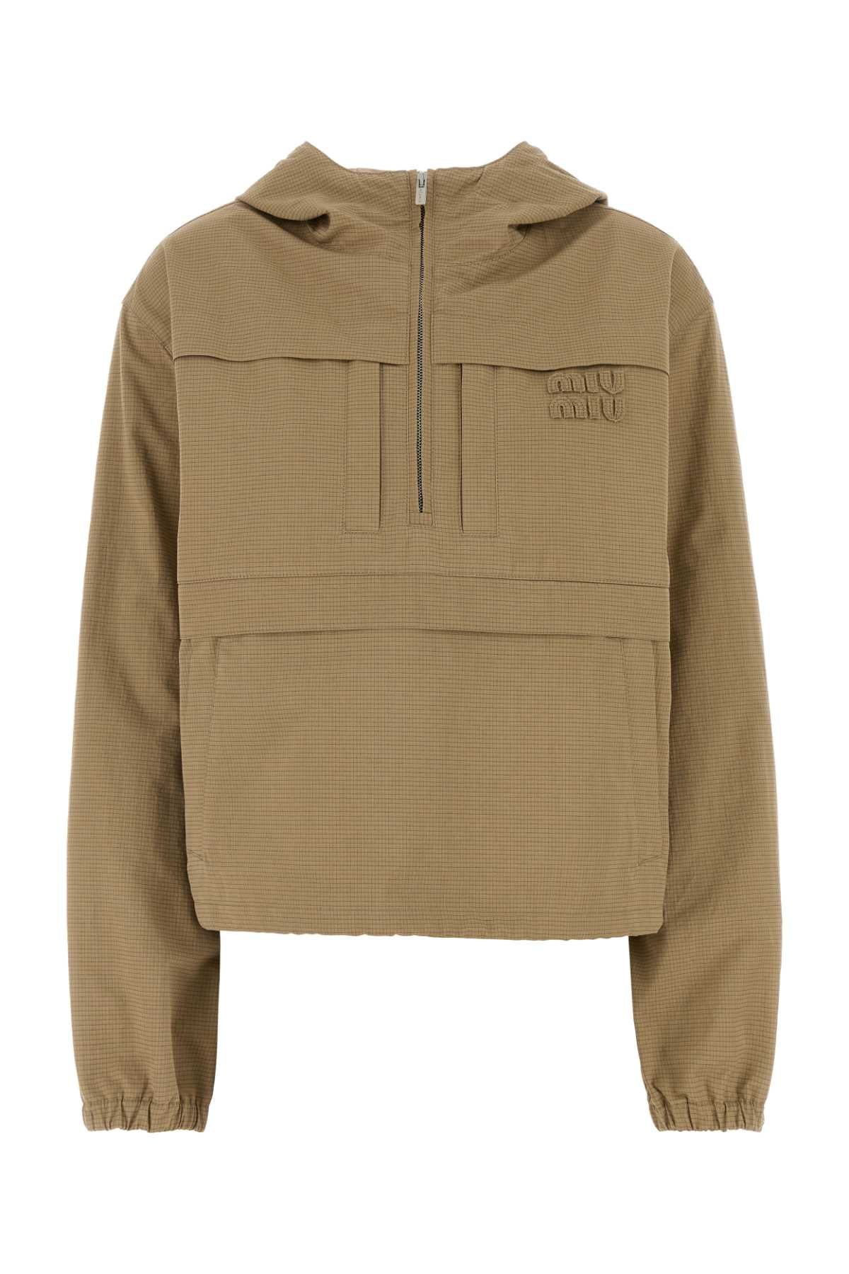 Miu Miu Women Embroidered Ripstop Fabric Jacket MIU MIU