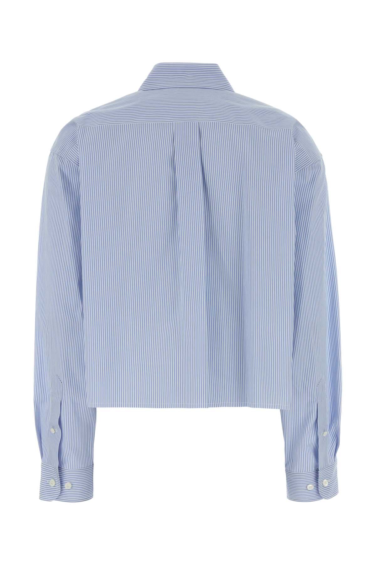 Miu Miu Women Embroidered Poplin Shirt MIU MIU
