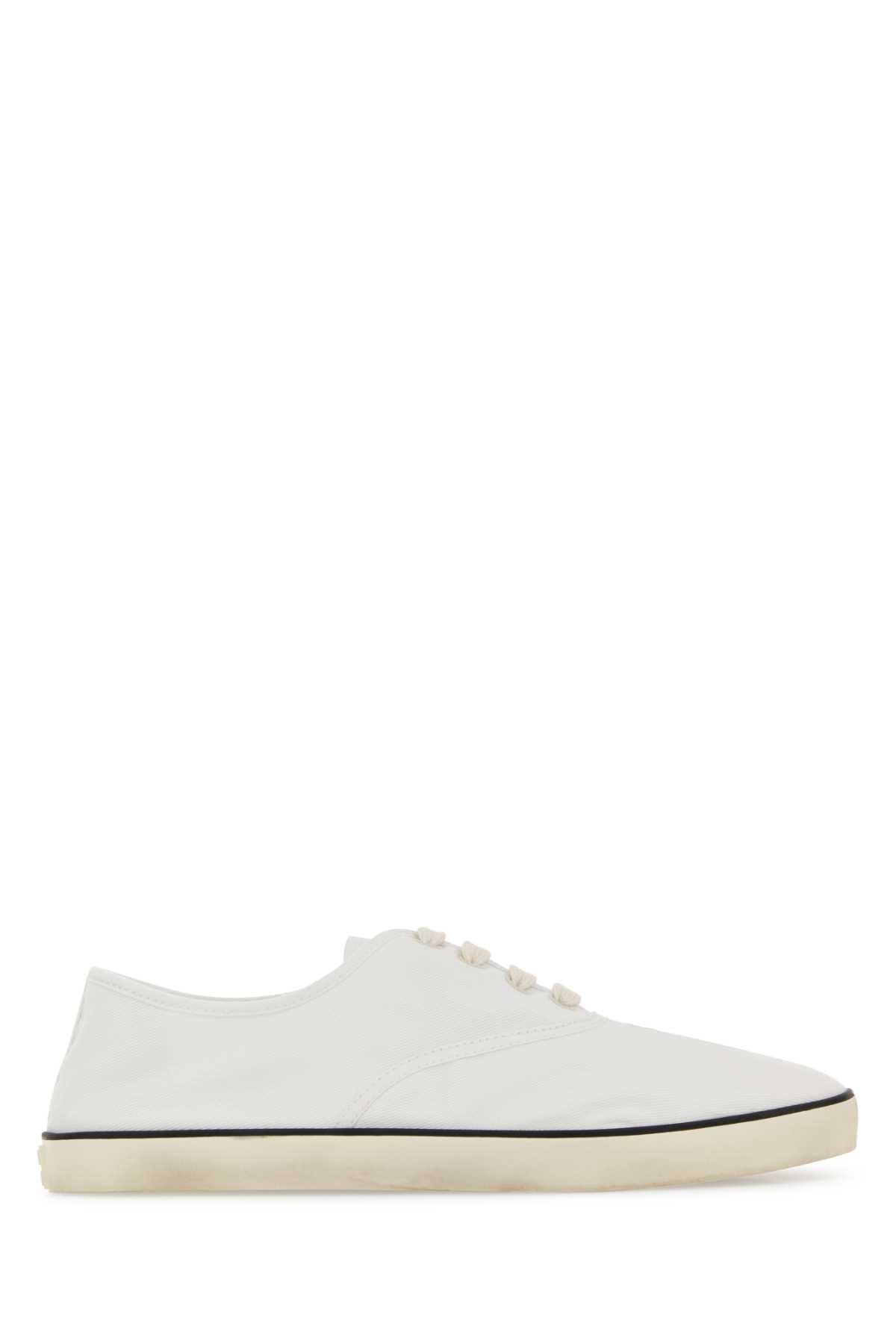 Miu Miu Women White Canvas Sneakers MIU MIU