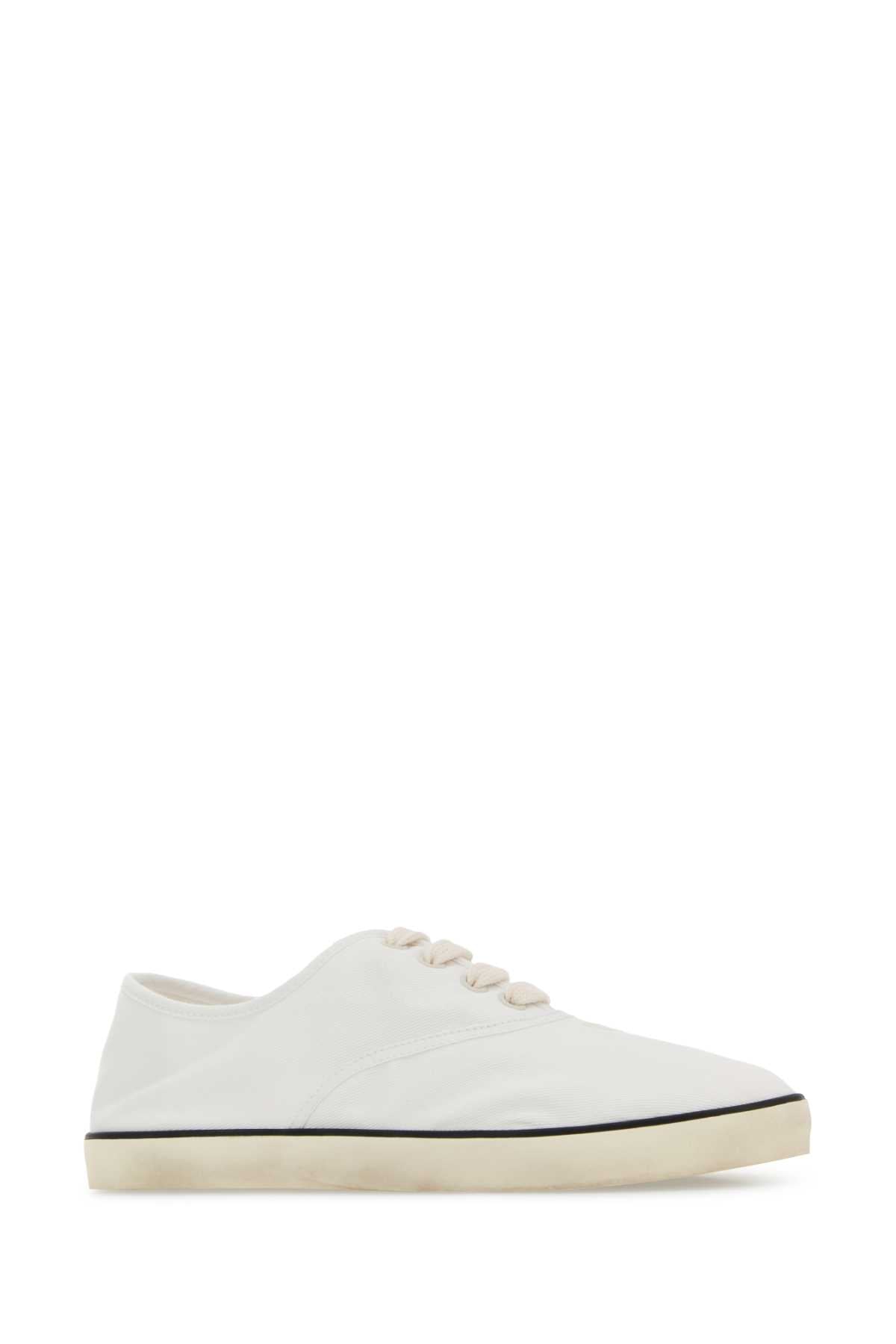 Miu Miu Women White Canvas Sneakers MIU MIU