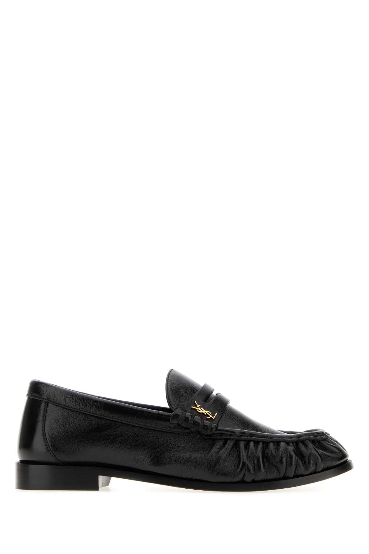 Saint Laurent Women Black Leather Le Loafers Loafers SAINT LAURENT