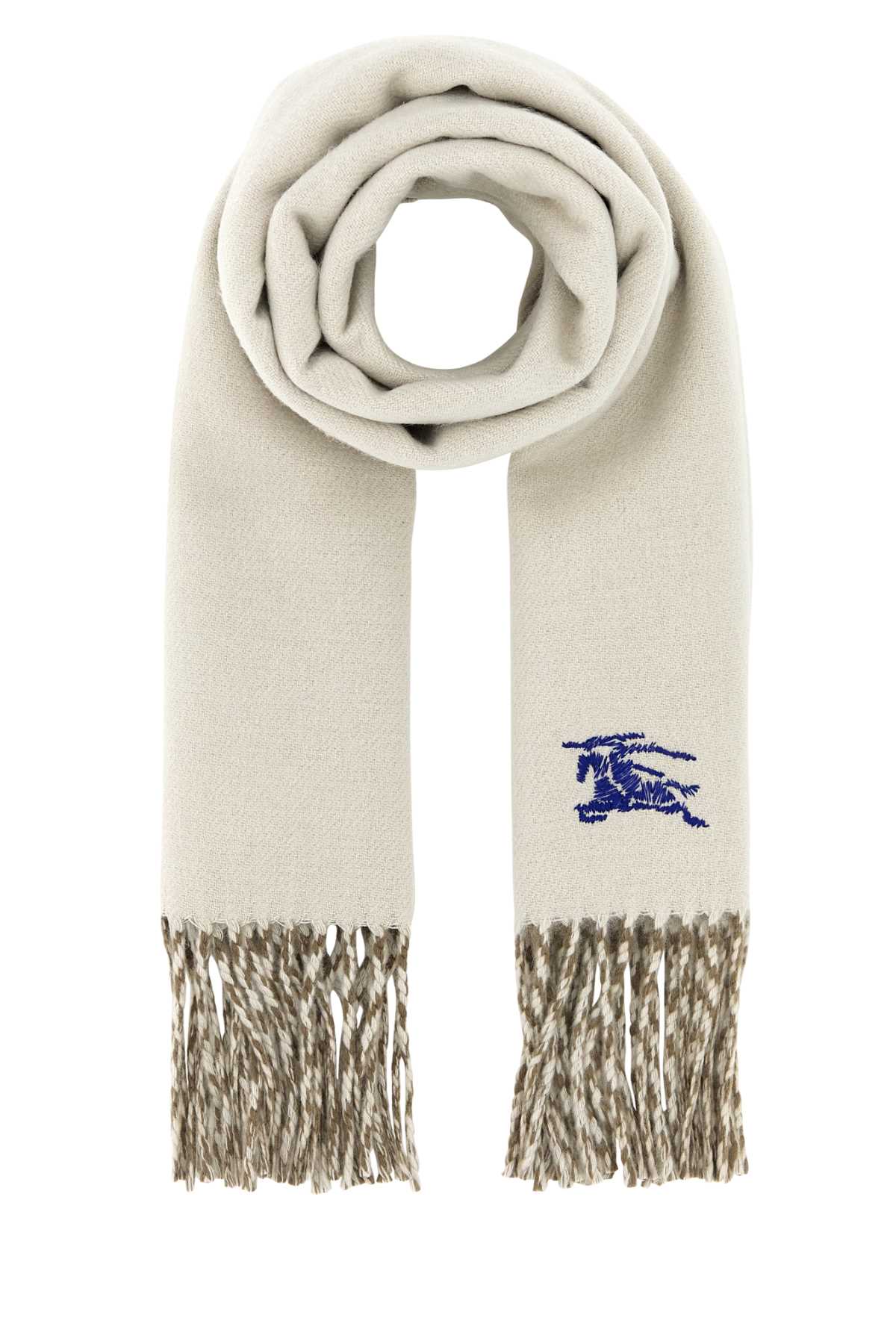 Burberry Unisex Ivory Cashmere Reversible Scarf BURBERRY