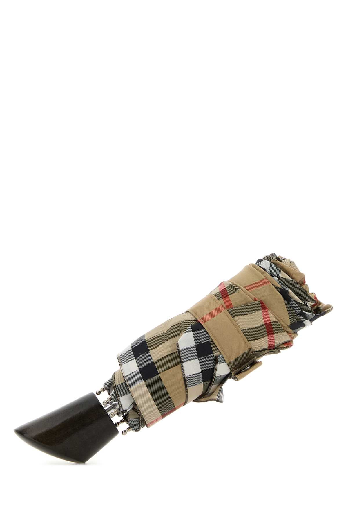 Burberry Women Embroidered Fabric Umbrella BURBERRY
