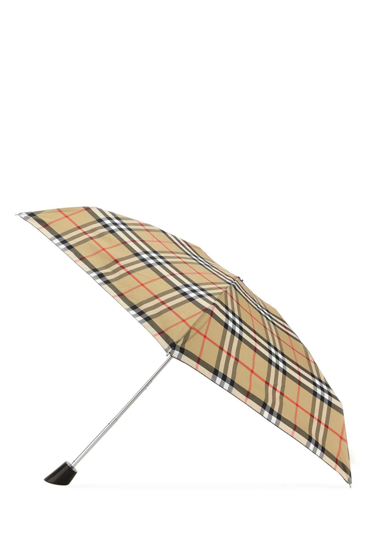Burberry Women Embroidered Fabric Umbrella BURBERRY