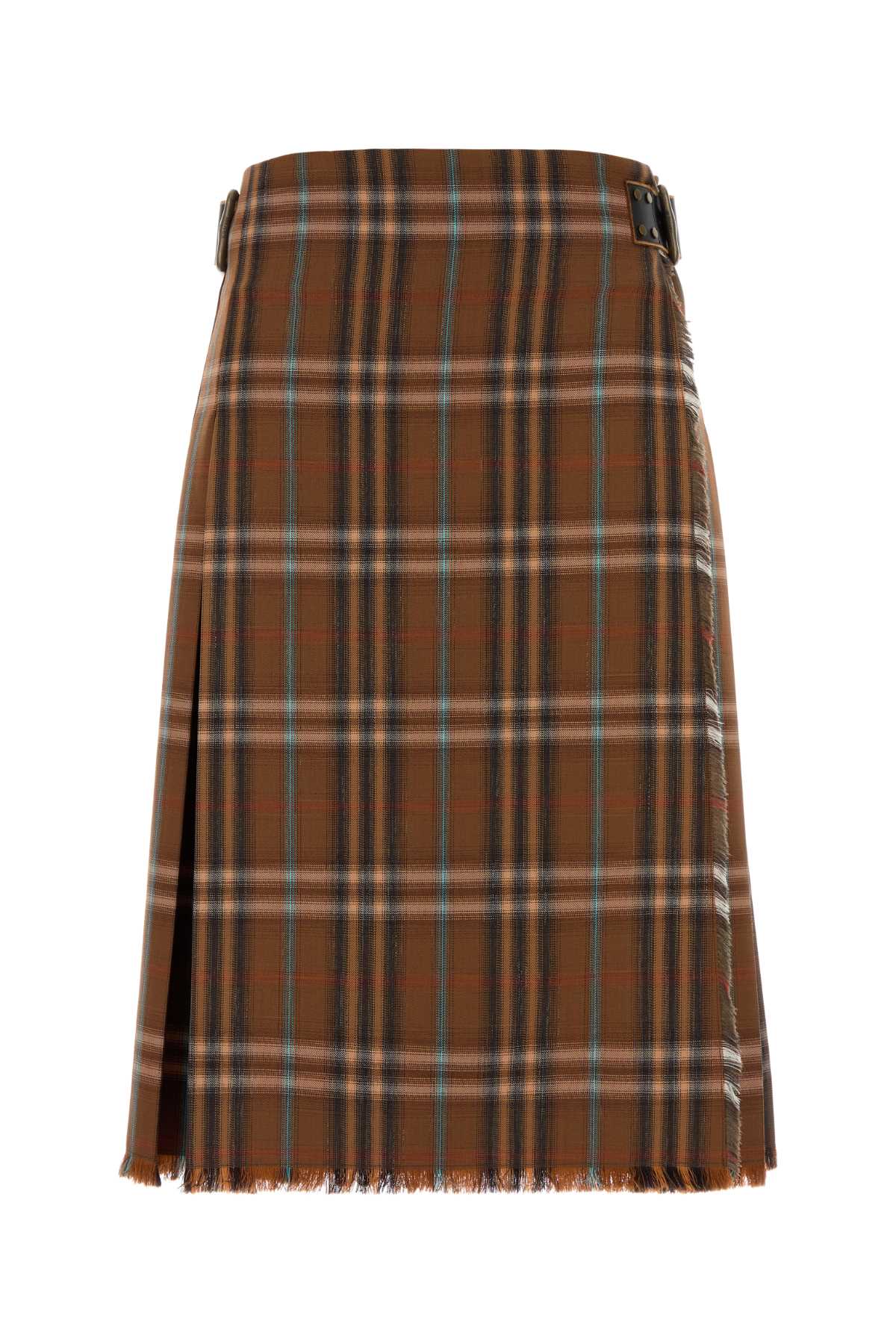 Burberry Women Embroidered Wool Skirt BURBERRY