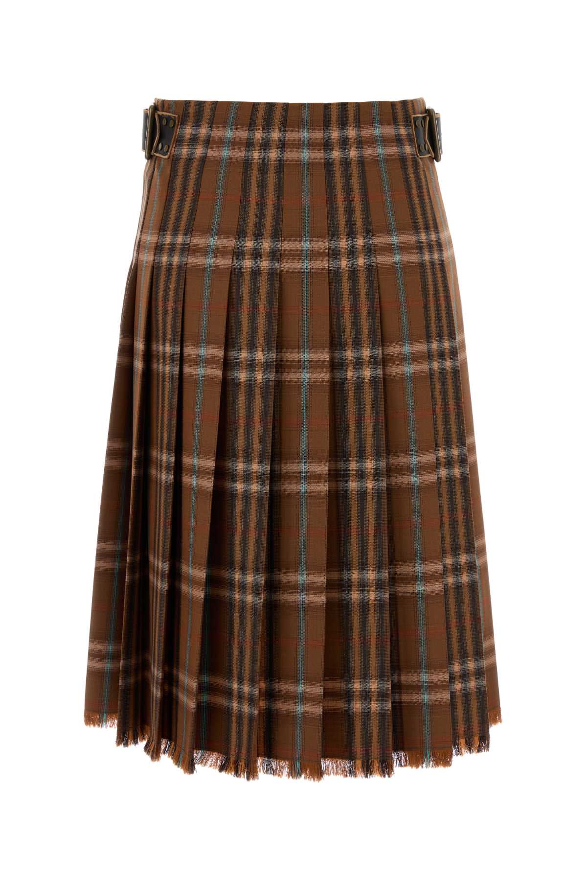 Burberry Women Embroidered Wool Skirt BURBERRY
