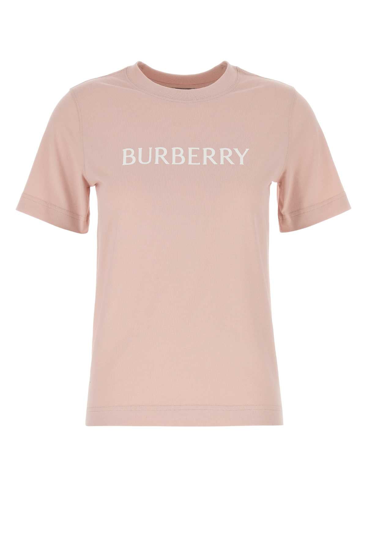 Burberry Women Pink Cotton T-Shirt BURBERRY