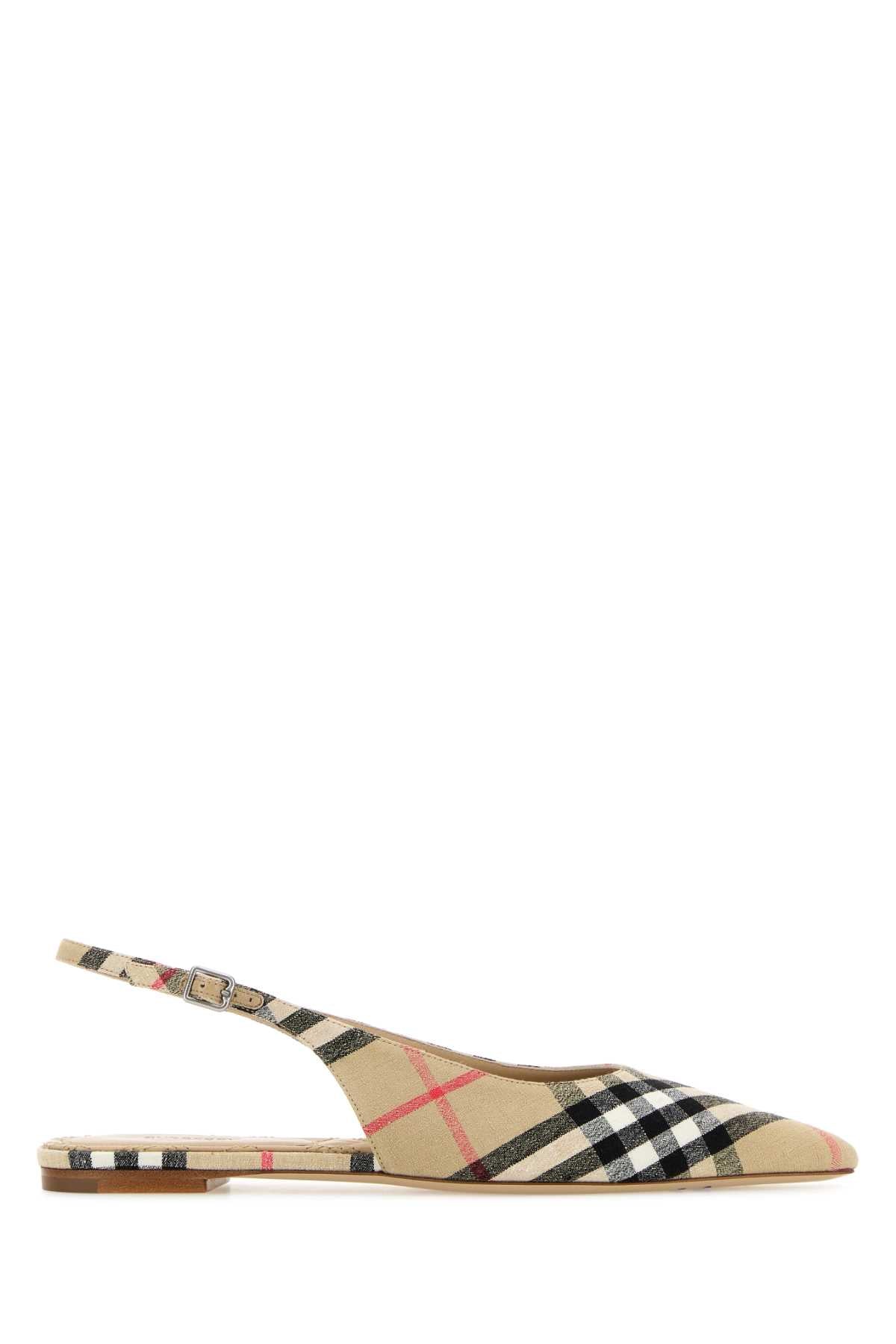 Burberry Women Embroidered Fabric Ballerinas BURBERRY