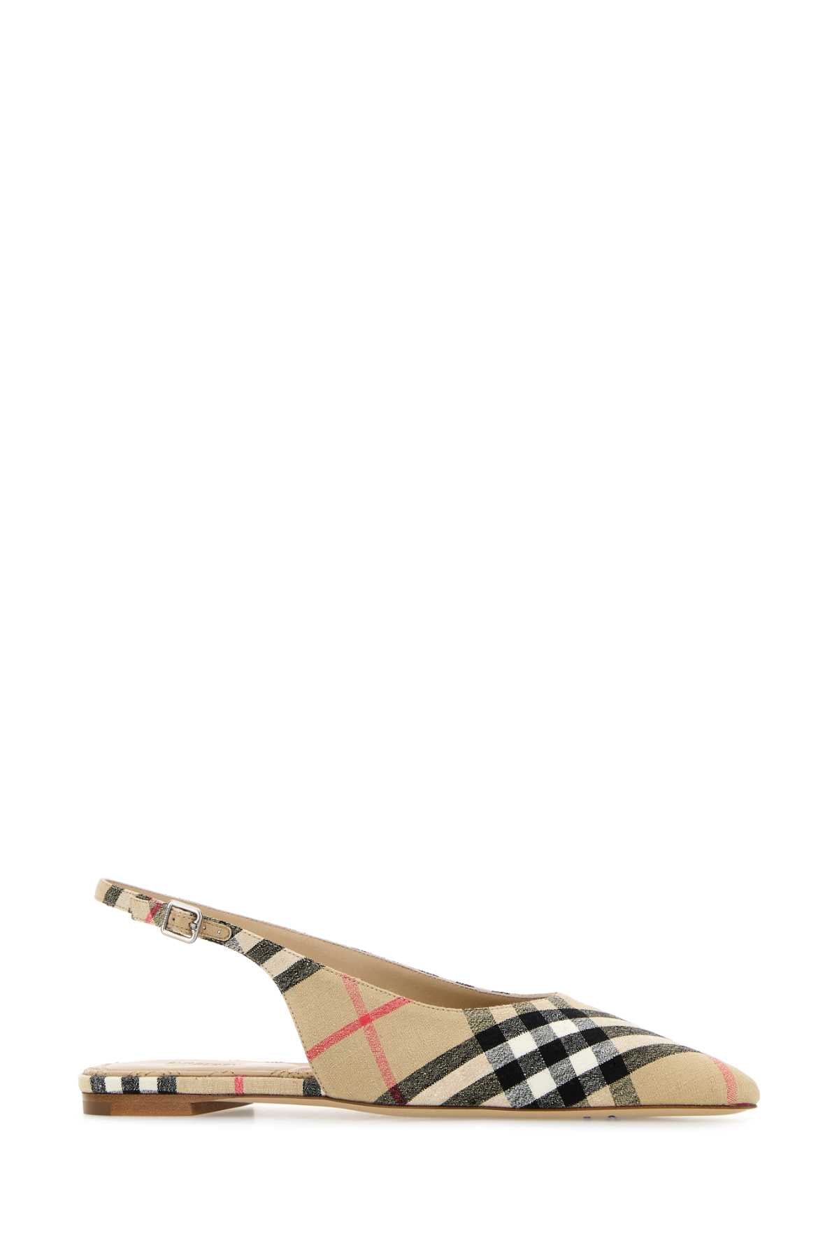 Burberry Women Embroidered Fabric Ballerinas BURBERRY