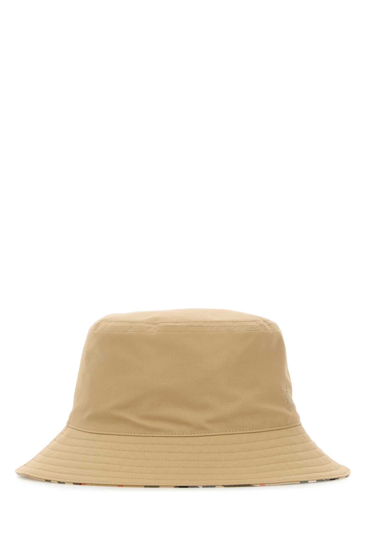 Burberry Men Beige Cotton Reversible Baseball Cap BURBERRY