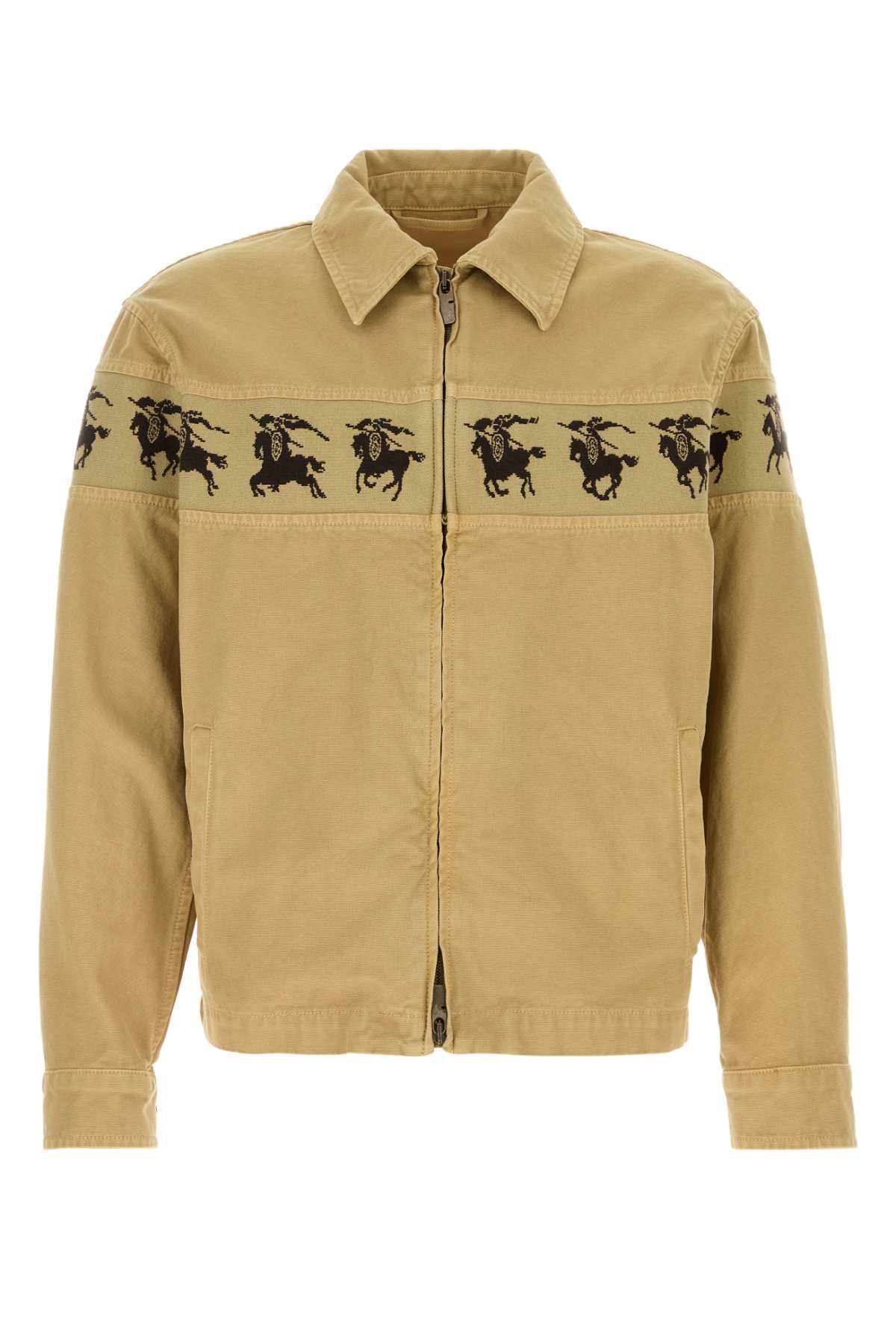 Burberry Men Beige Denim Jacket BURBERRY