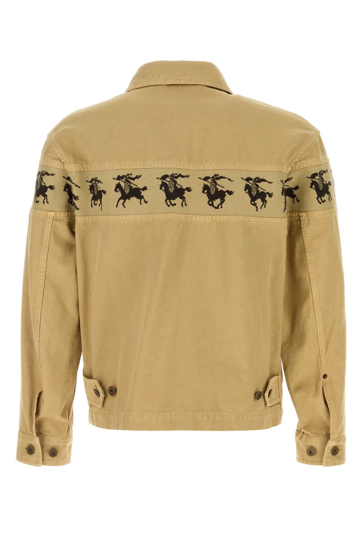 Burberry Men Beige Denim Jacket BURBERRY