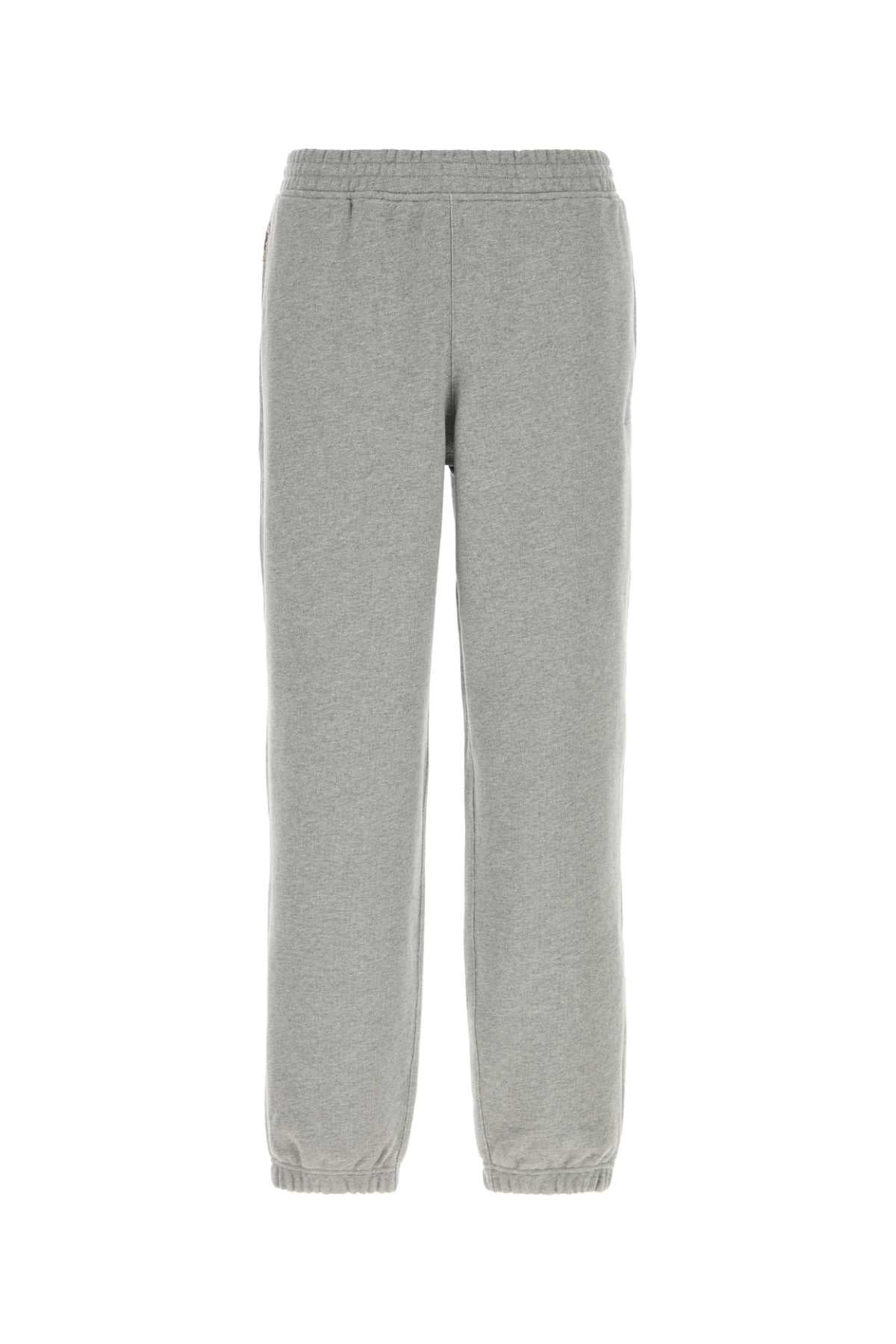 Burberry Men Grey Cotton Joggers BURBERRY