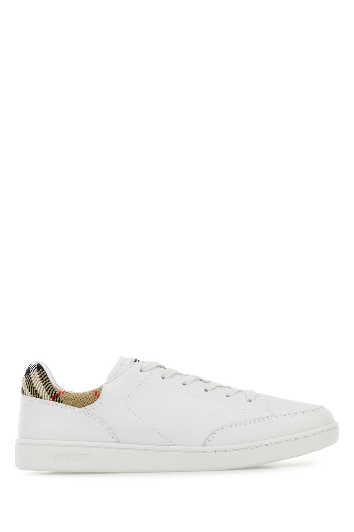 Burberry Women White Leather Set Sneakers BURBERRY
