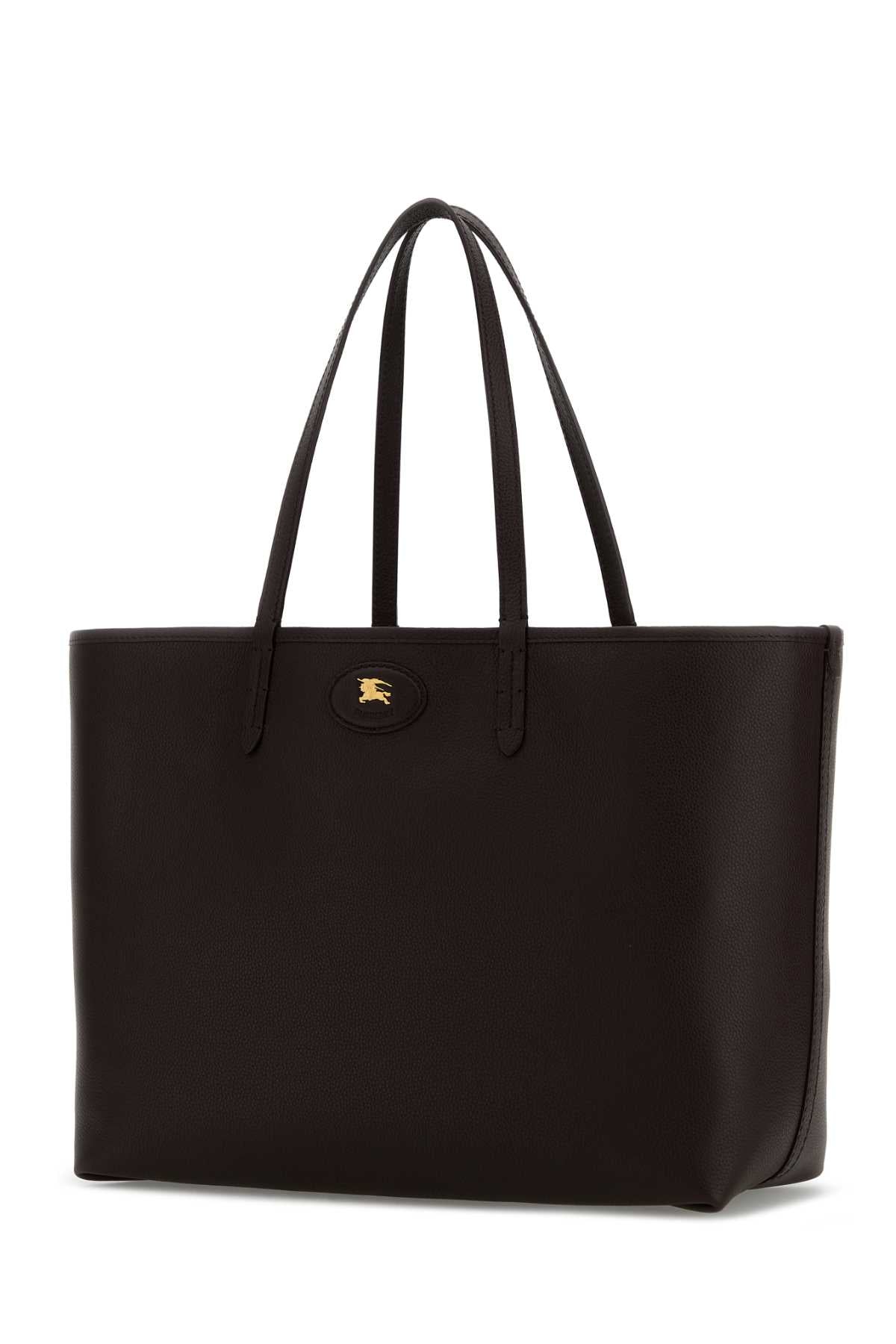 Burberry Women Dark Brown Leather Reversibile Bag BURBERRY