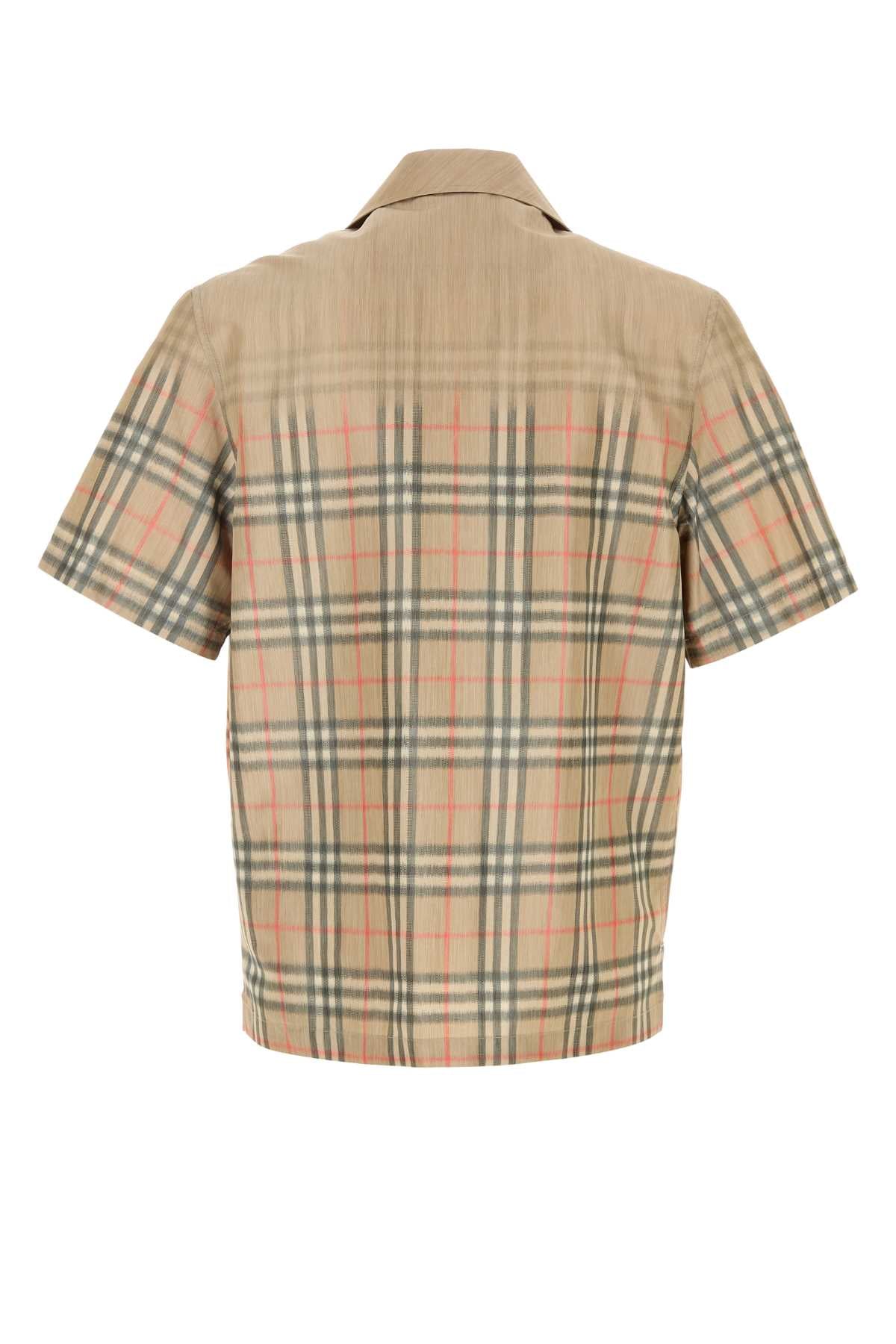 Burberry Men Printed Viscose Blend Shirt BURBERRY