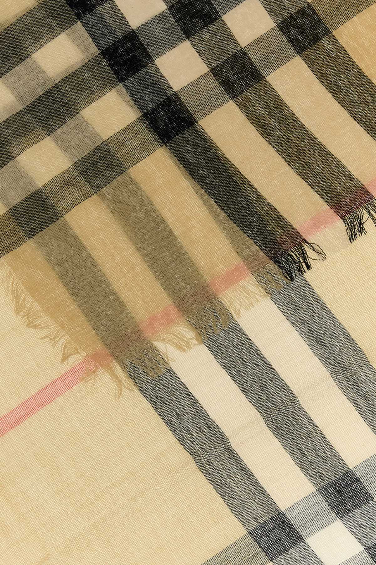 Burberry Unisex Embroidered Wool Scarf BURBERRY