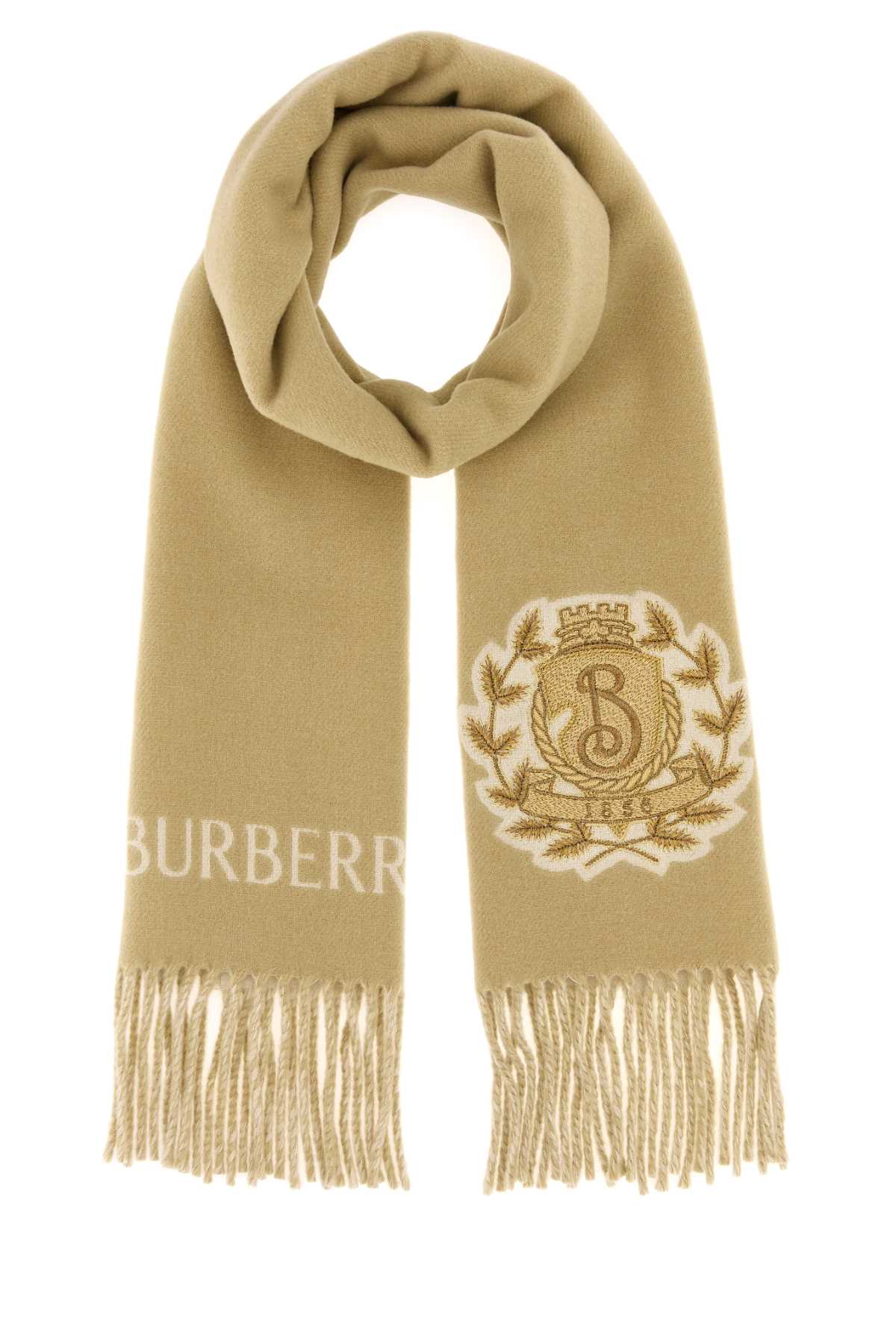 Burberry Unisex Beige Cashmere Scarf BURBERRY