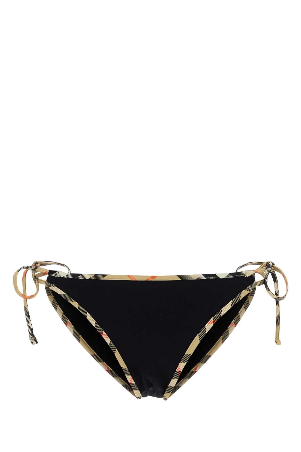 Burberry Women Black Stretch Nylon Bikini Bottom BURBERRY