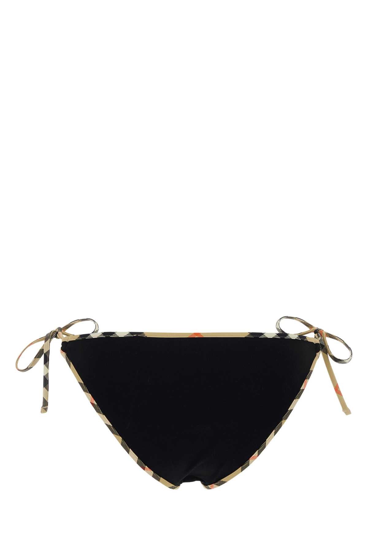 Burberry Women Black Stretch Nylon Bikini Bottom BURBERRY