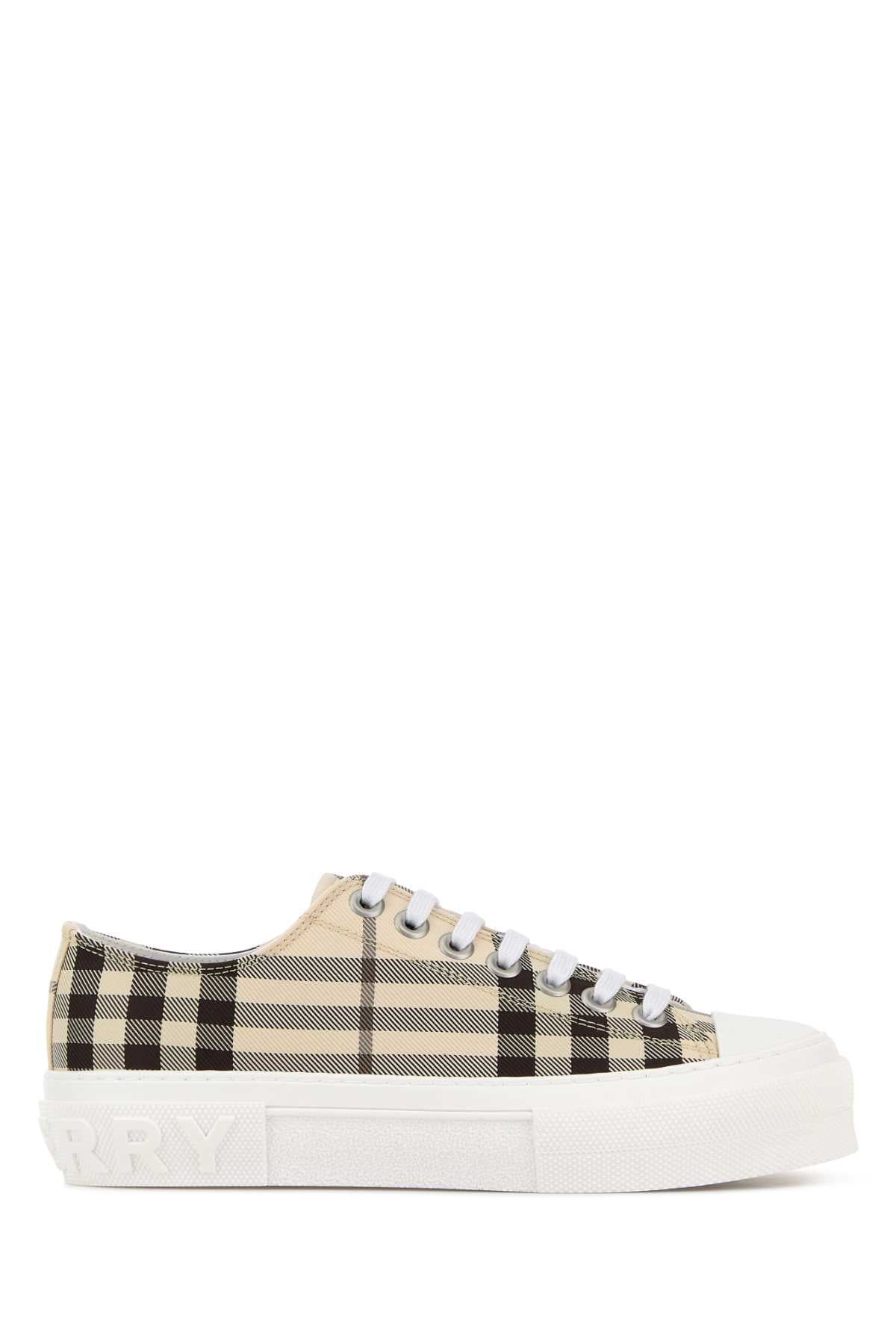 Burberry Women Embroidered Cavas Sneakers BURBERRY