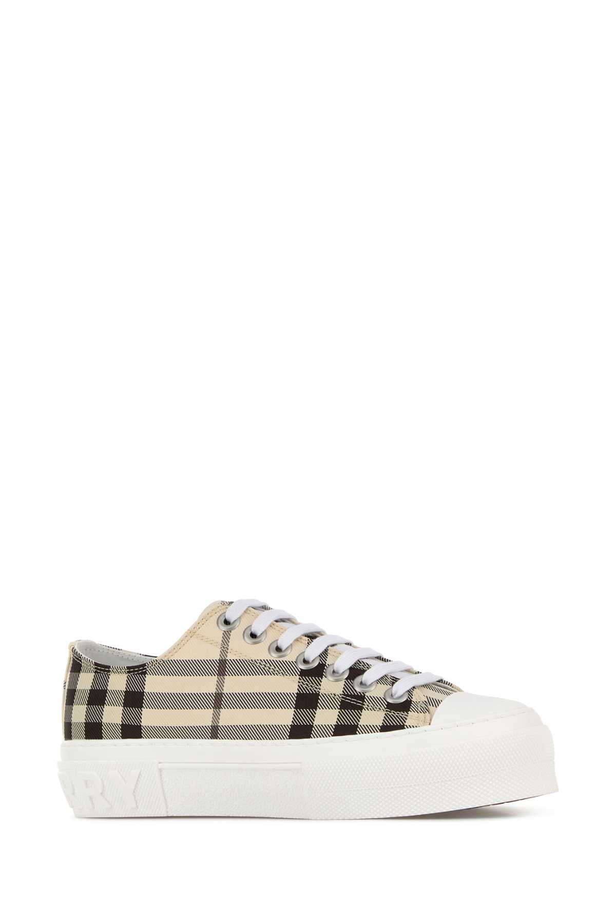 Burberry Women Embroidered Cavas Sneakers BURBERRY