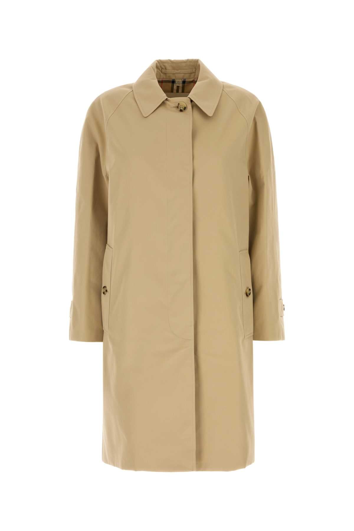 Burberry Women Beige Twill Trench Coat BURBERRY