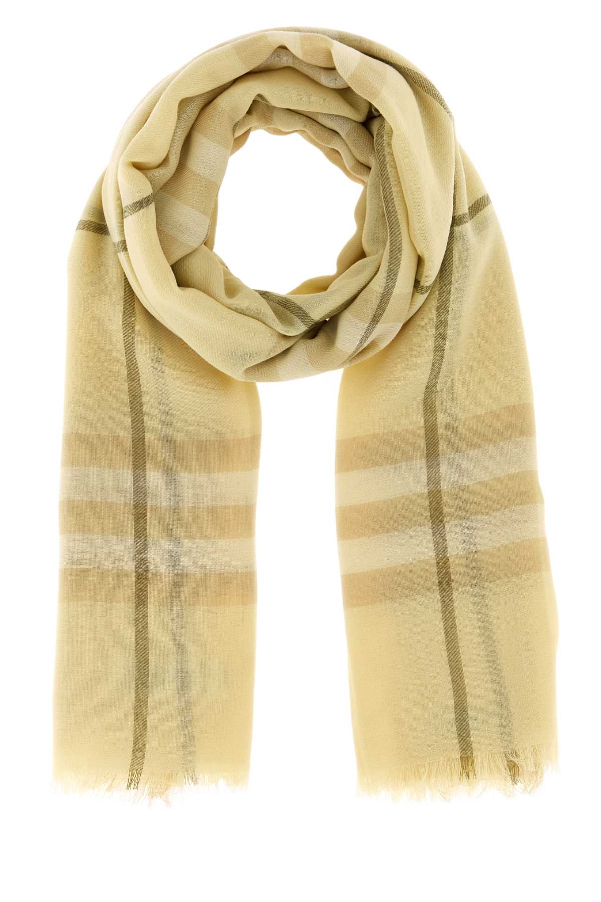 Burberry Unisex Embroidered Wool Scarf BURBERRY