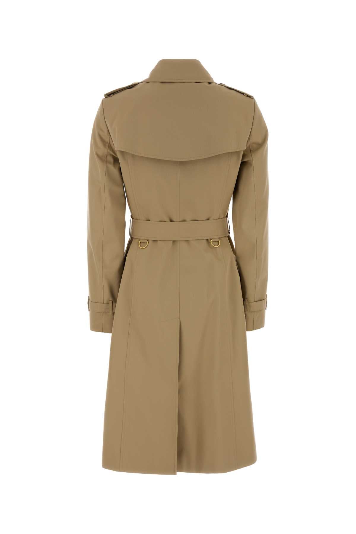 Burberry Women Beige Twill Trench Coat BURBERRY