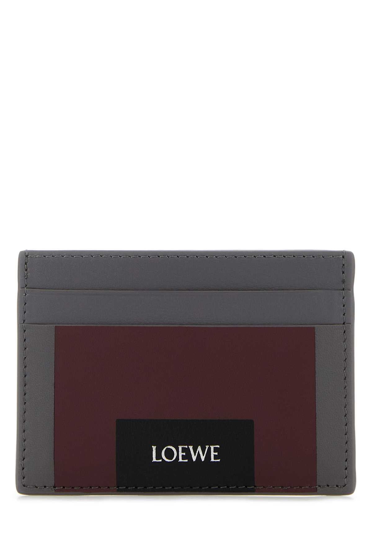 Loewe Men Multicolor Nappa Leather Loewe X Josef And Anni Albers Card Holder LOEWE