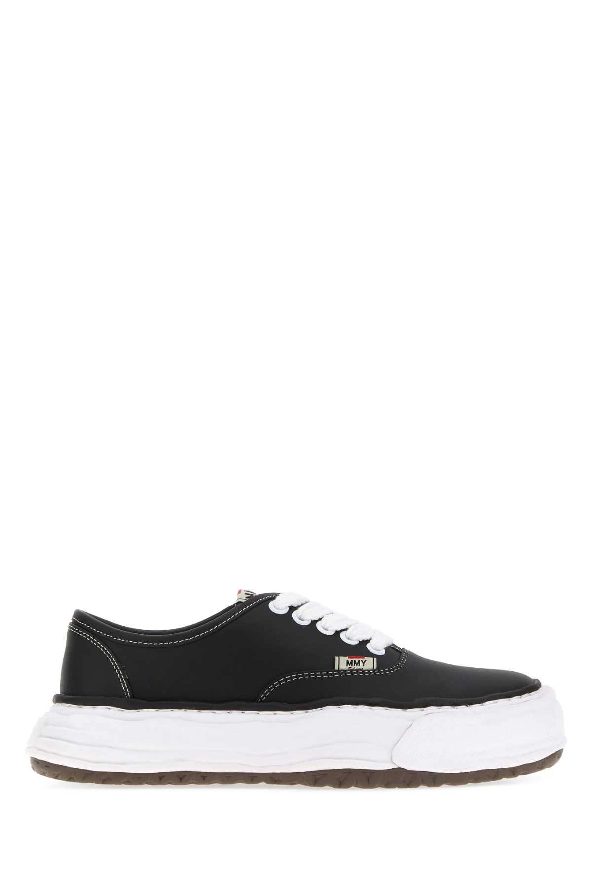 Maison Mihara Yasuhiro Unisex Black Leather Baker Sneakers MAISON MIHARA YASUHIRO
