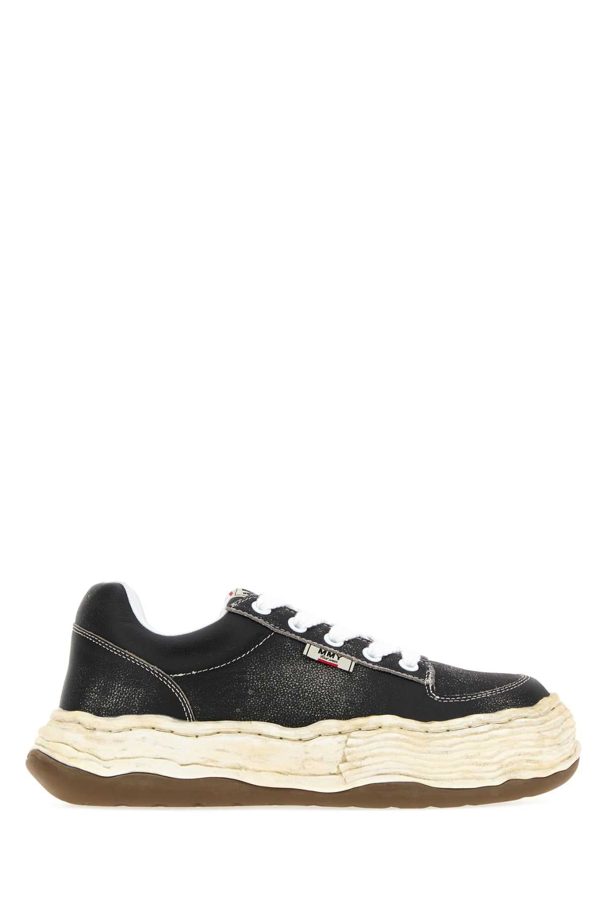 Maison Mihara Yasuhiro Unisex Black Leather Oliver Sneakers MAISON MIHARA YASUHIRO