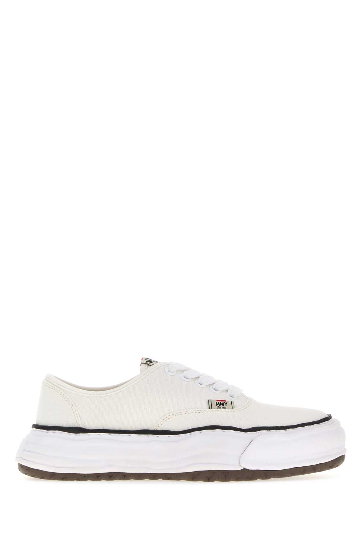 Maison Mihara Yasuhiro Unisex White Canvas Baker Sneakers MAISON MIHARA YASUHIRO