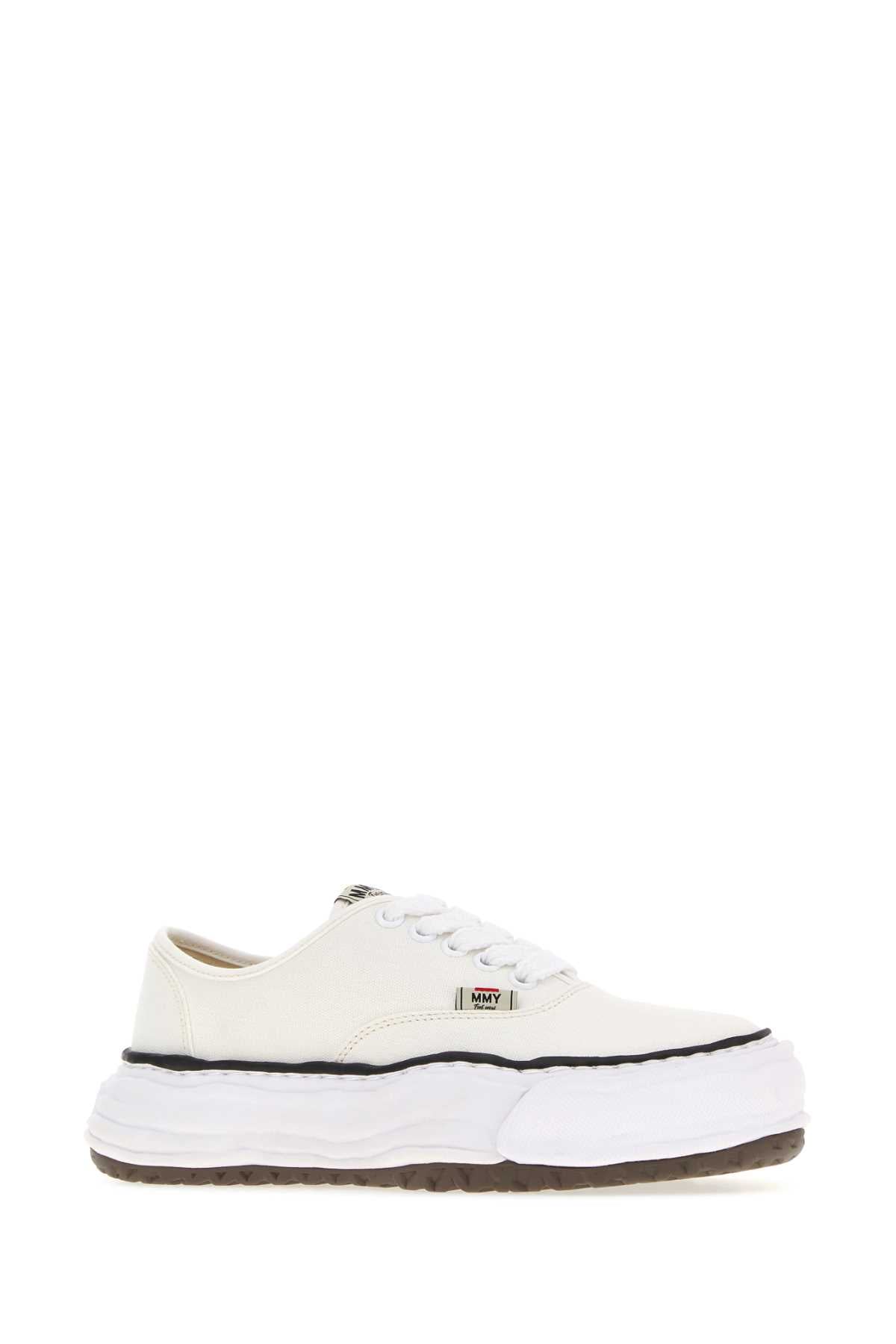 Maison Mihara Yasuhiro Unisex White Canvas Baker Sneakers MAISON MIHARA YASUHIRO