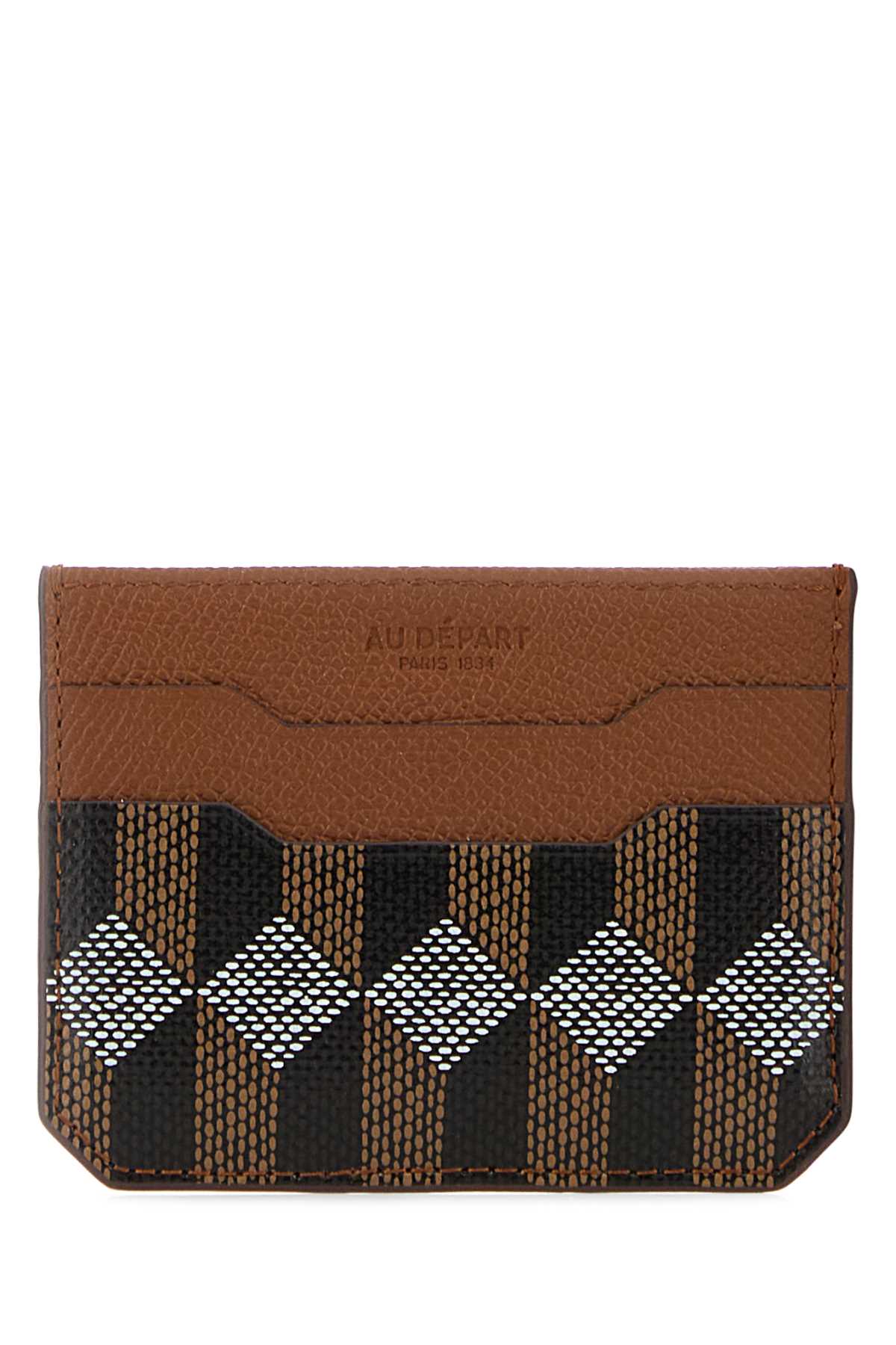 Au Depart Women Printed Leather Card Holder AU DEPART