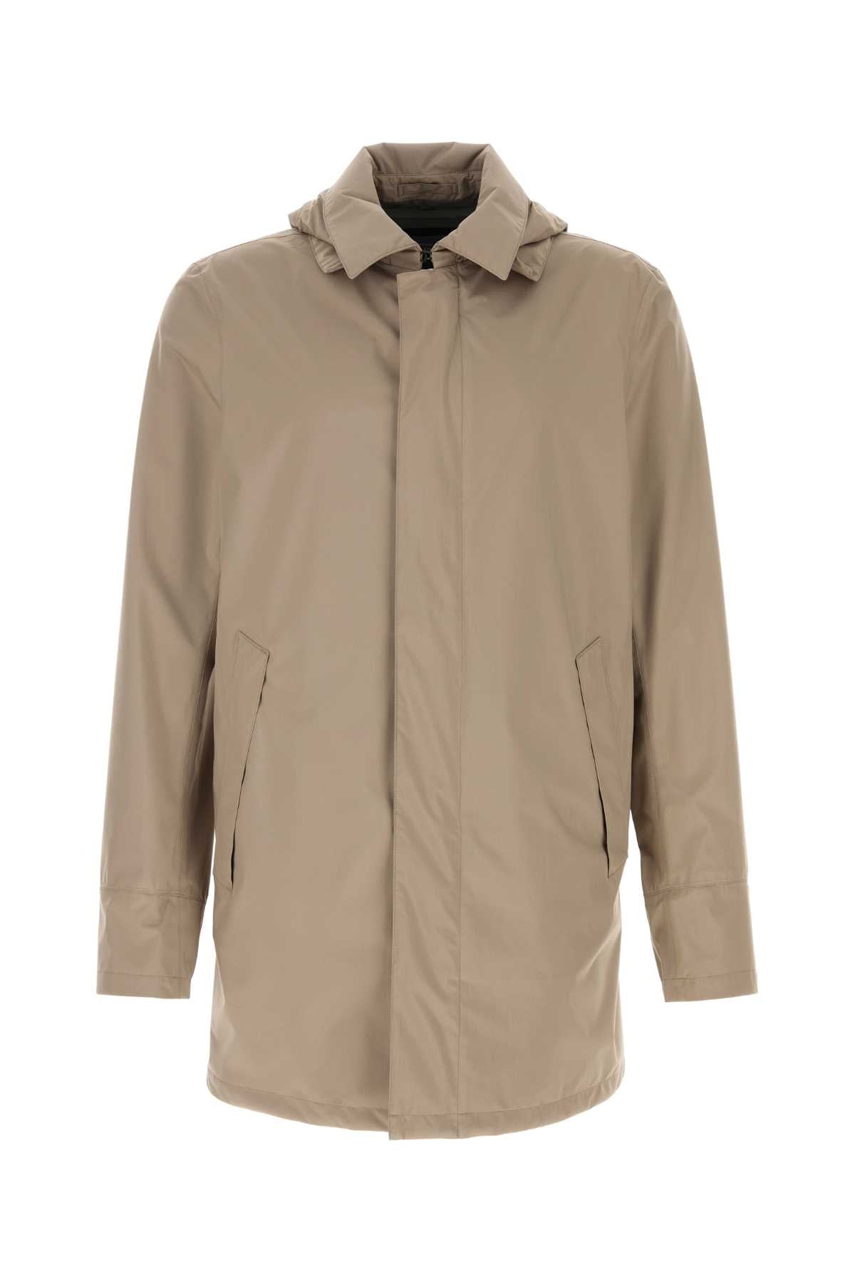Herno Men Cappuccino Polyester Jacket HERNO