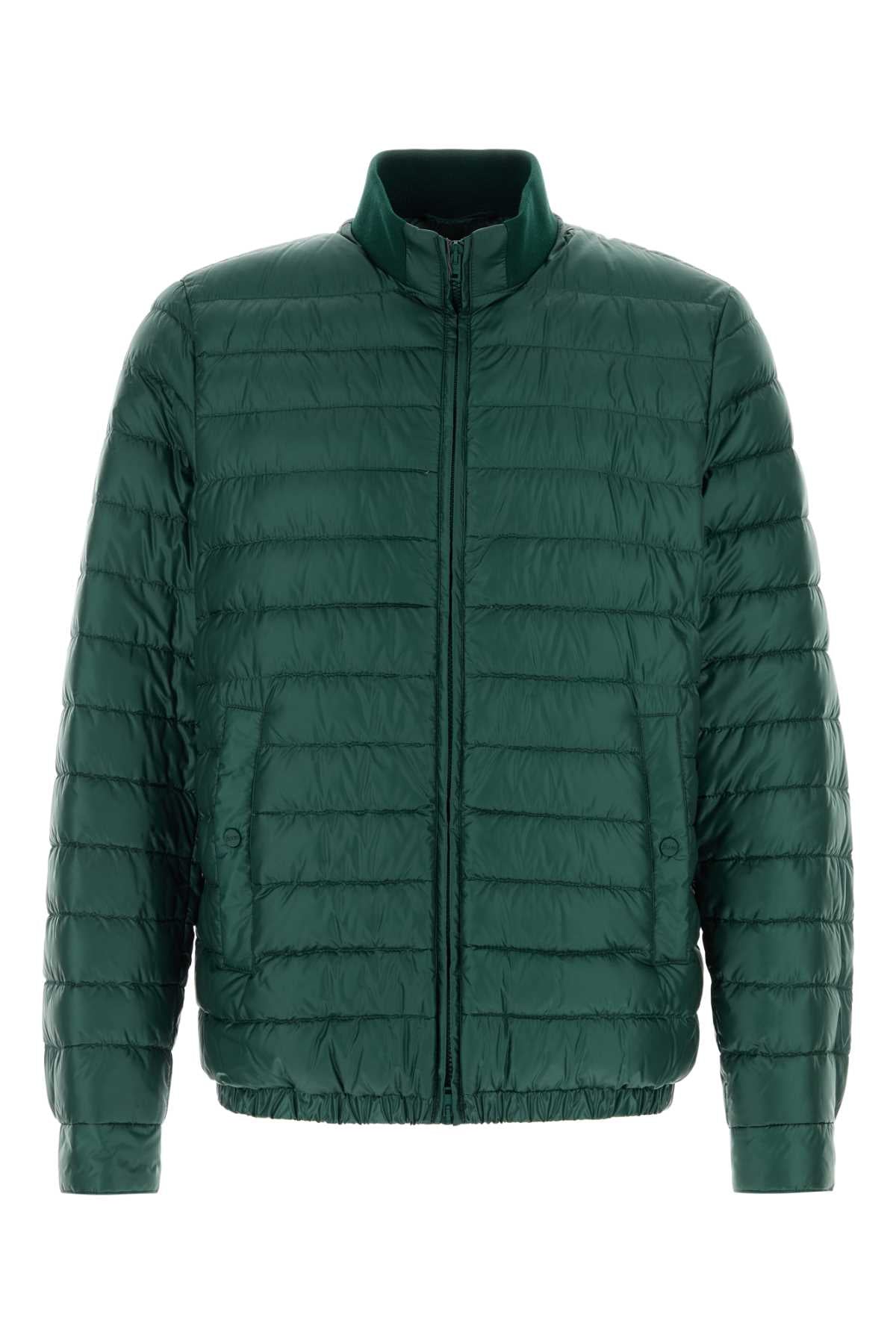 Herno Men Bottle Green Nylon Down Jacket HERNO