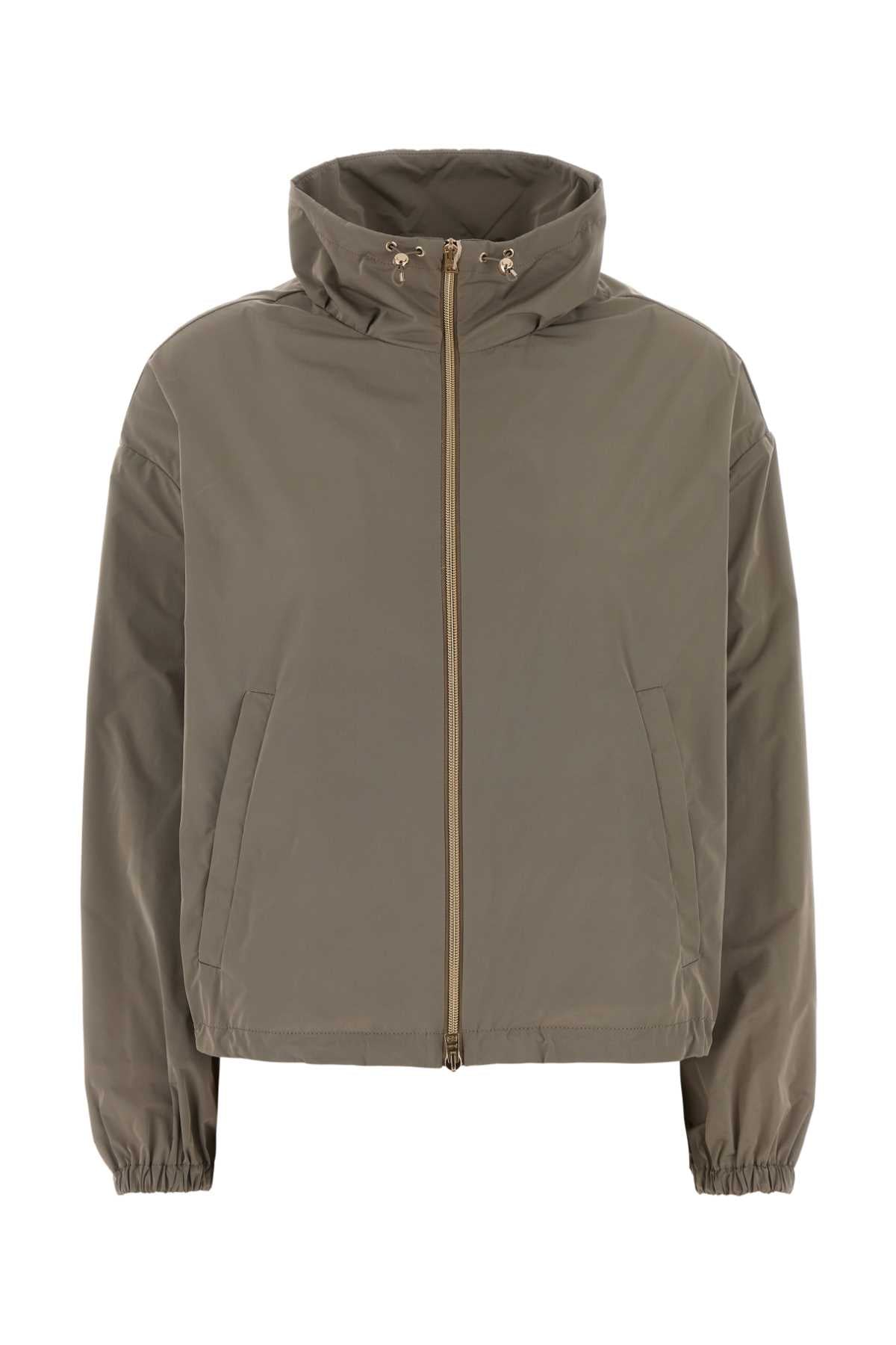 Herno Women Dove Grey Polyester Windbreaker HERNO