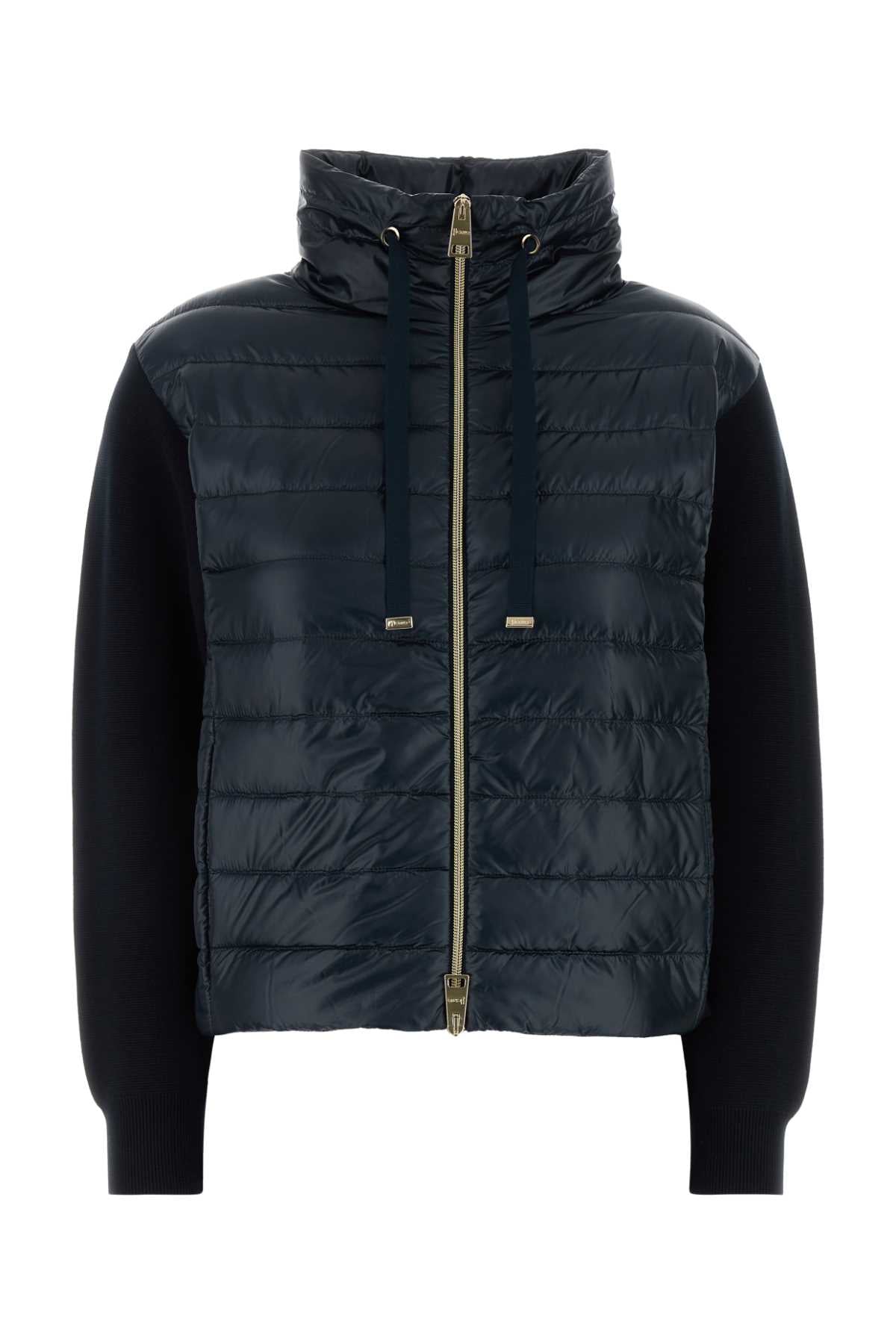 Herno Women Navy Blue Cotton Jacket HERNO