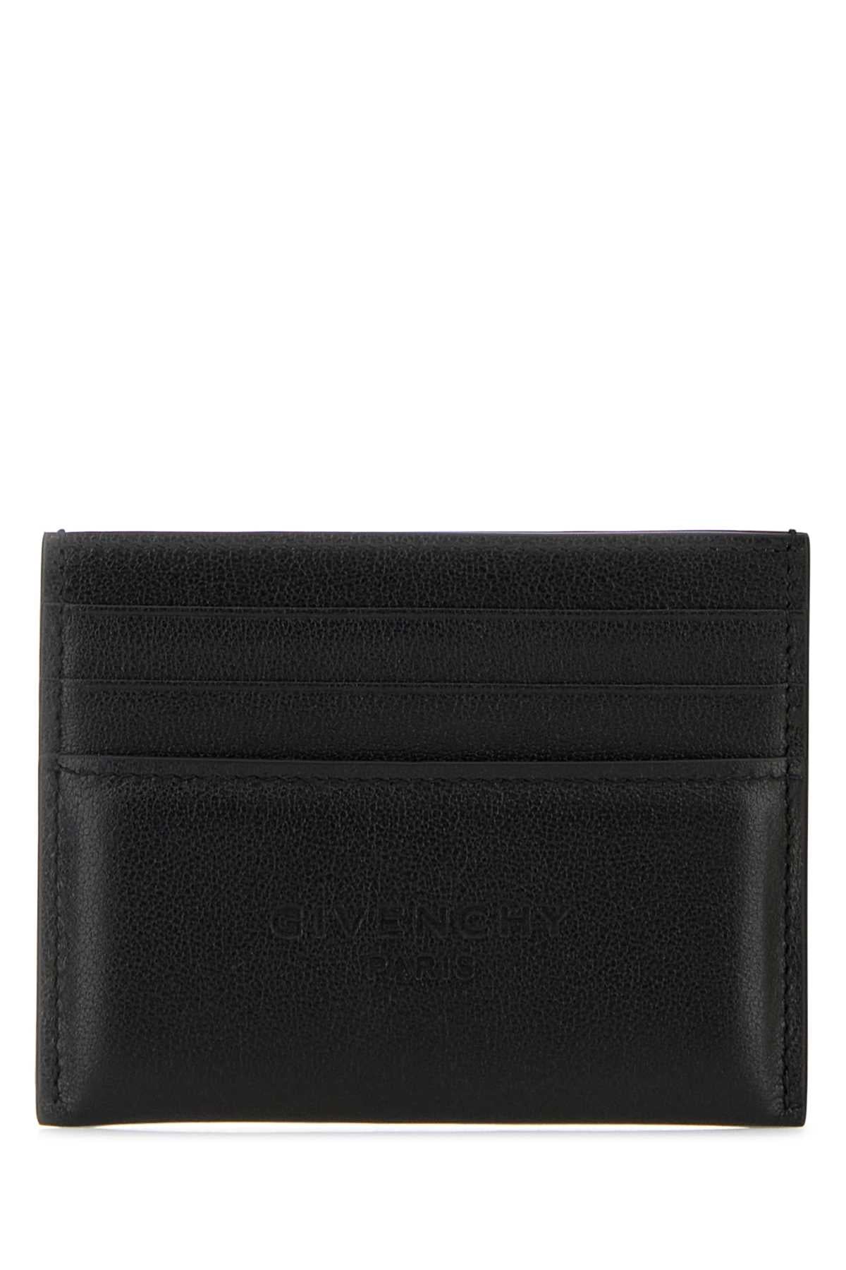 Givenchy Men Black Leather Card Holder GIVENCHY