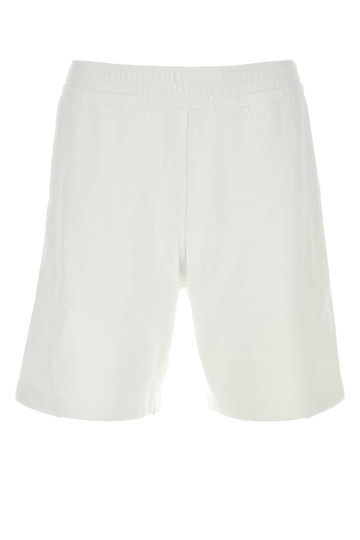 Givenchy Men White Cotton Bermuda Shorts GIVENCHY