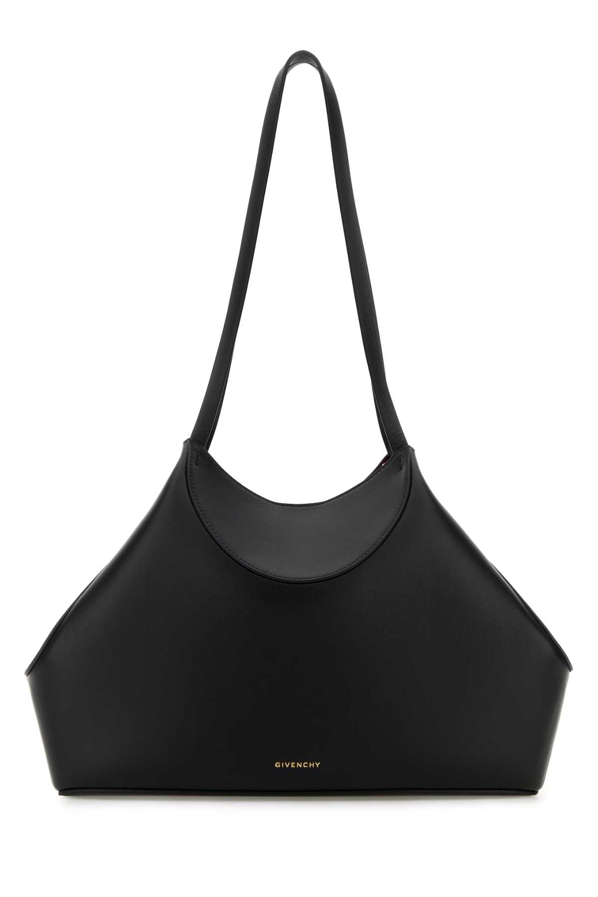 Givenchy Women Black Leather Small Facet Shoulder Bag