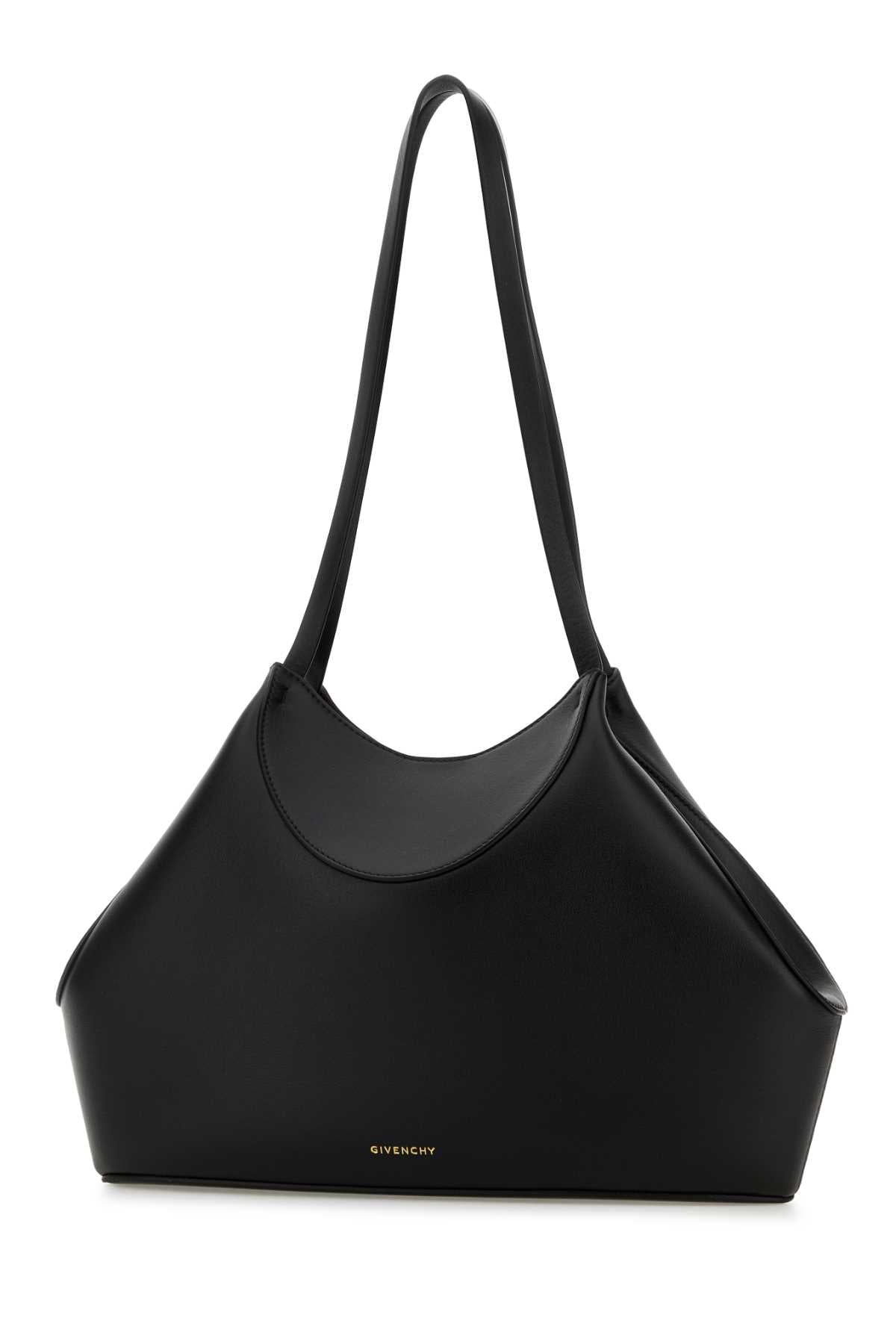 Givenchy Women Black Leather Small Facet Shoulder Bag