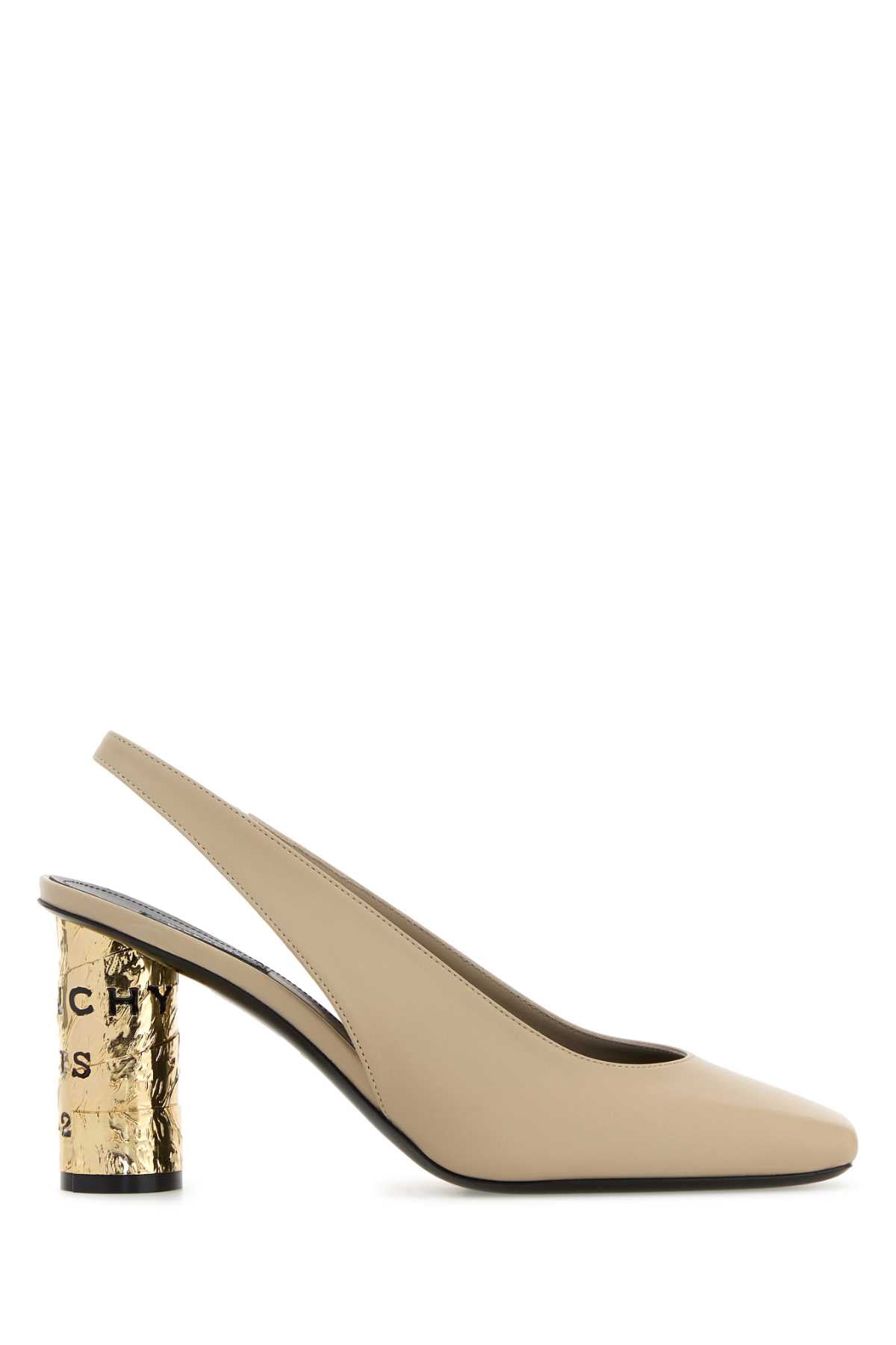 Givenchy Women Sand Leather Tape Pumps GIVENCHY