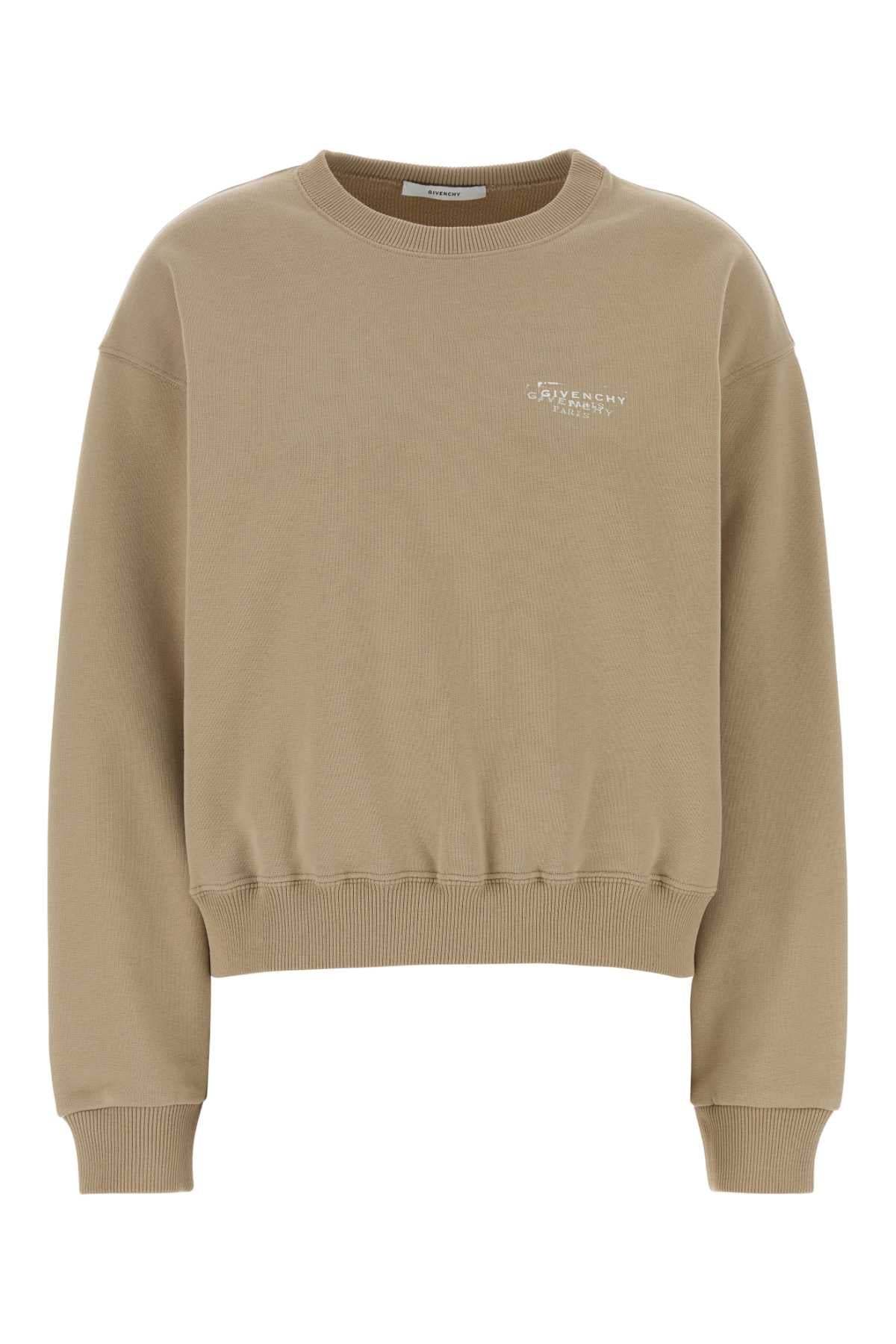 Givenchy Women Beige Cotton Sweatshirt GIVENCHY