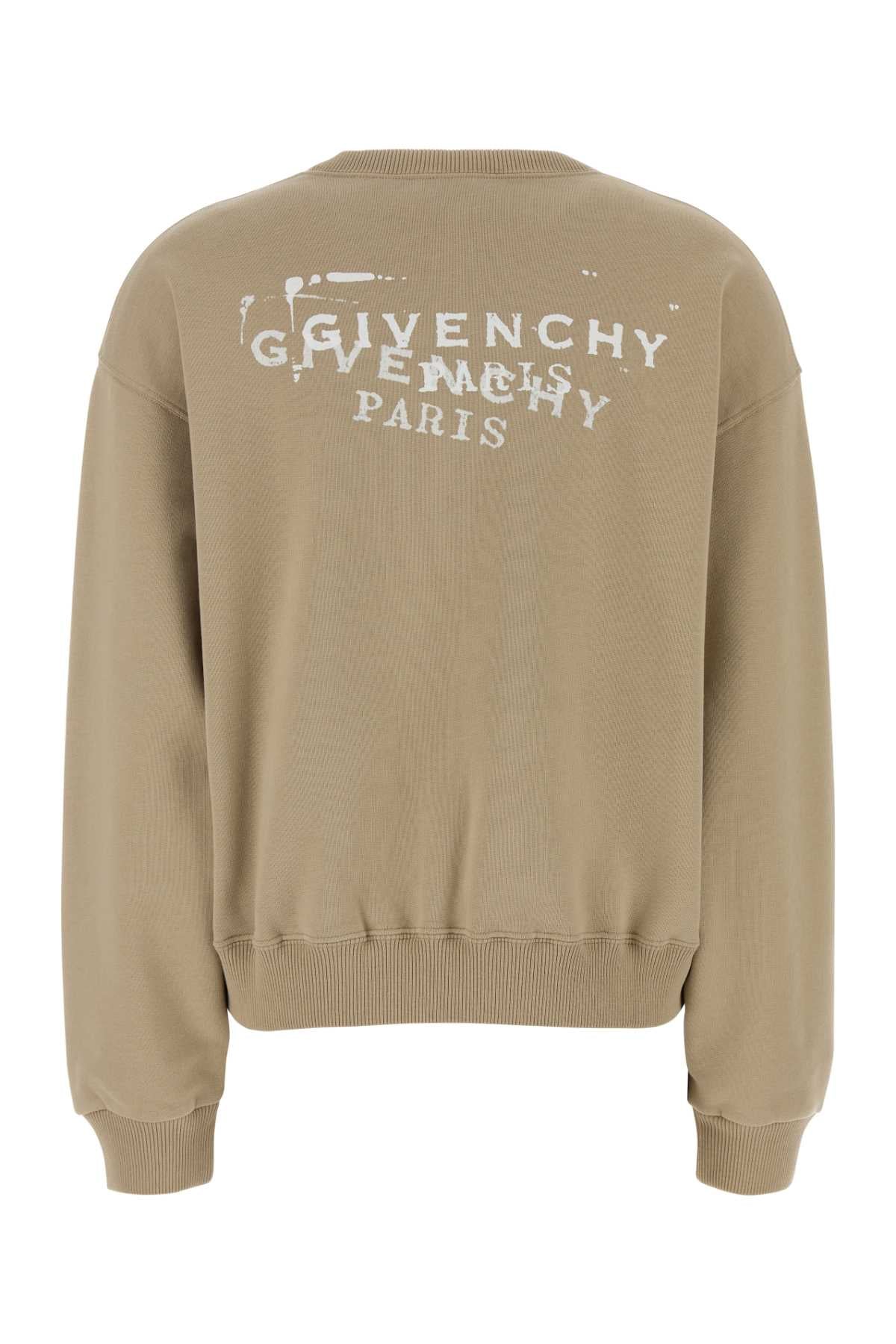 Givenchy Women Beige Cotton Sweatshirt GIVENCHY