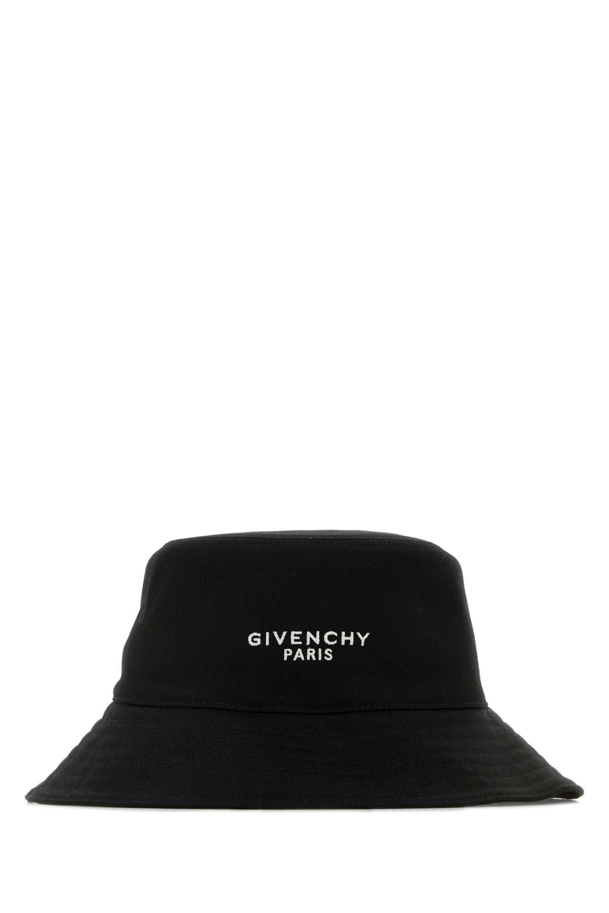 Givenchy Men Black Cotton Blend Bucket Hat GIVENCHY