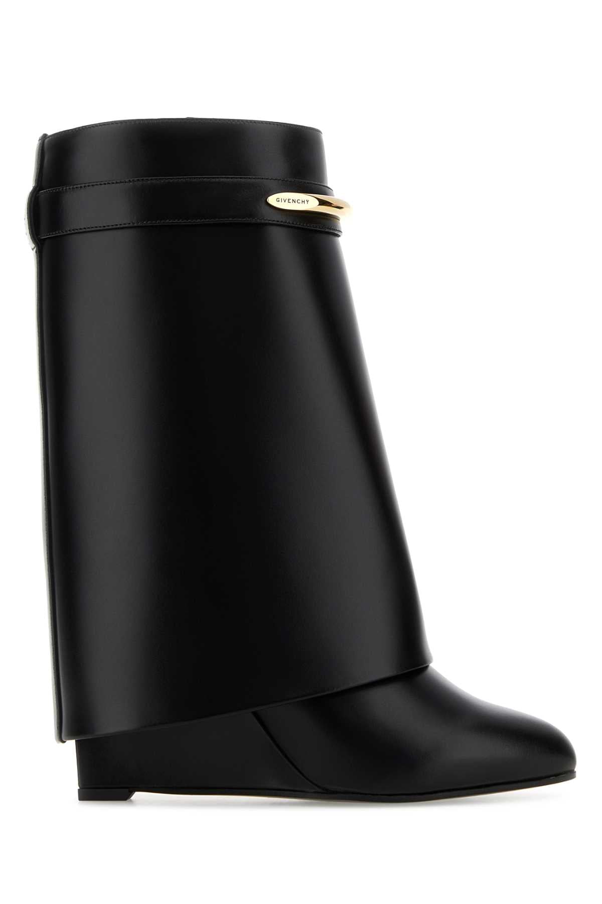 Givenchy Women Black Leather Shark Pinch Boots GIVENCHY